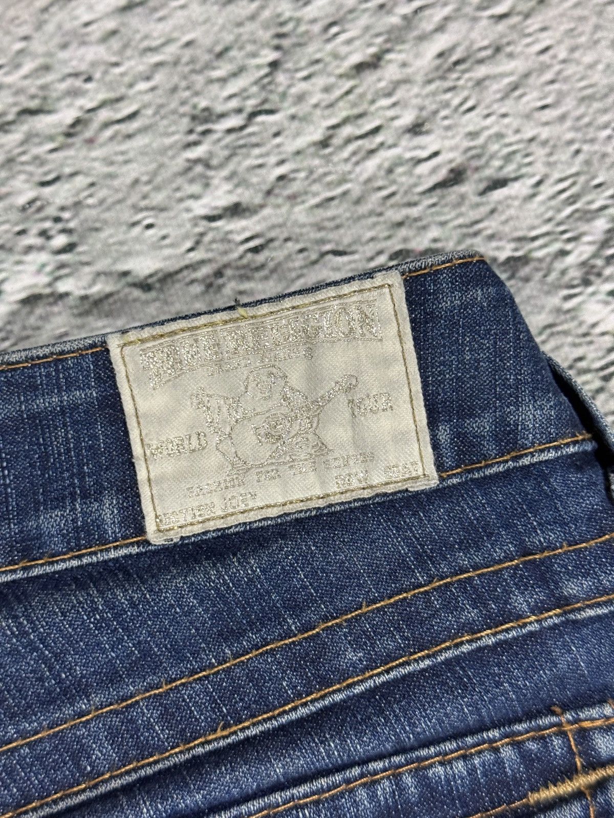 True Religion True Religion jeans Flared bootcut navy silver blue painted Size 27" / US 4 / IT 40 - 5 Thumbnail