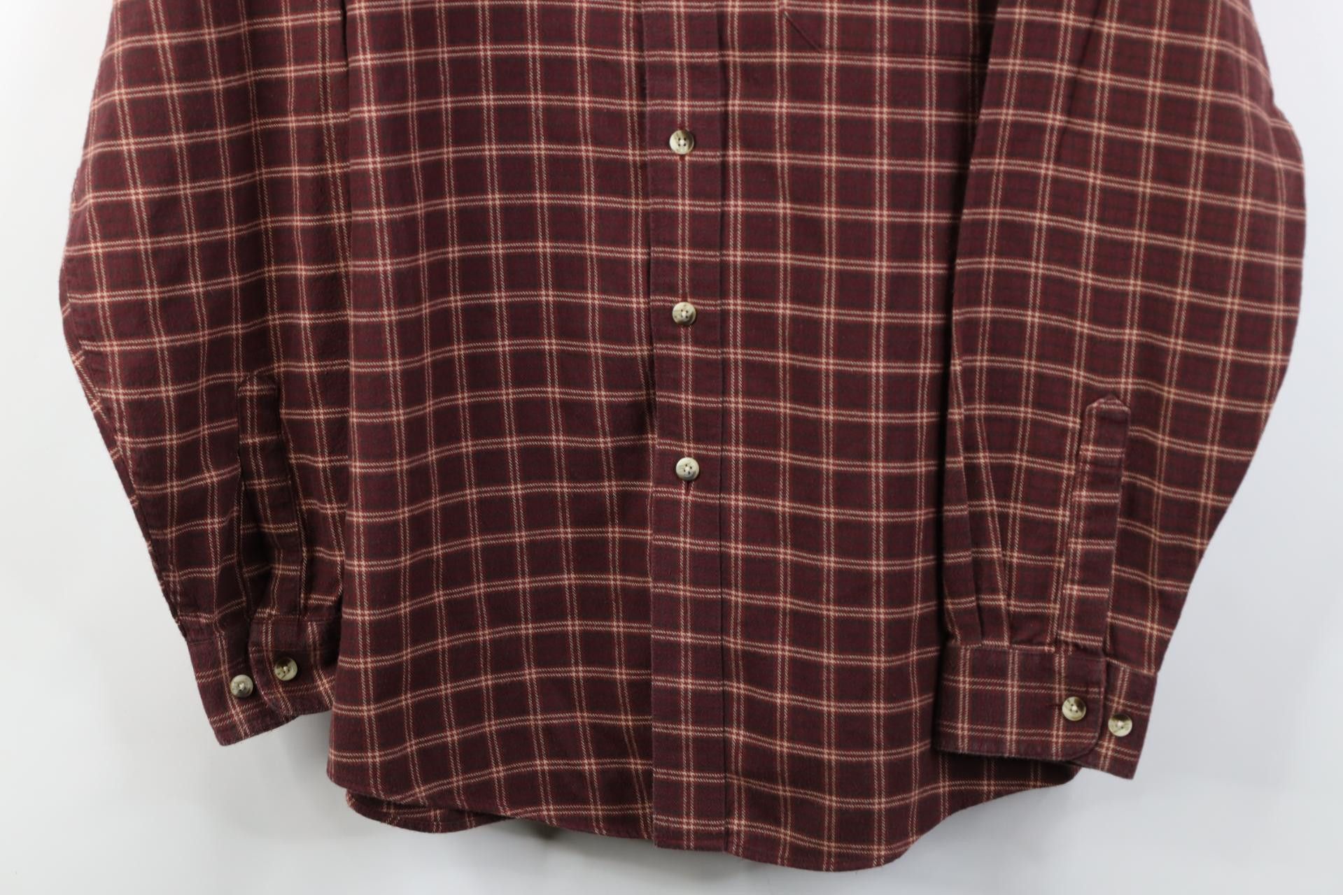 L.L. Bean Vintage 90s LL Bean Button Down Shirt Red Plaid Cotton Size US M / EU 48-50 / 2 - 3 Thumbnail