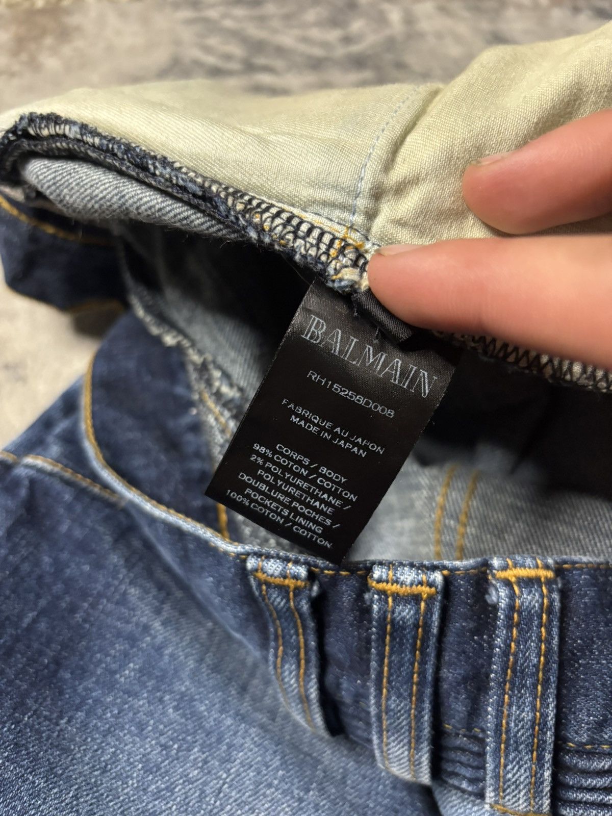 Balmain Balmain Selvedge Moto Biker Denim Size US 30 / EU 46 - 9 Thumbnail