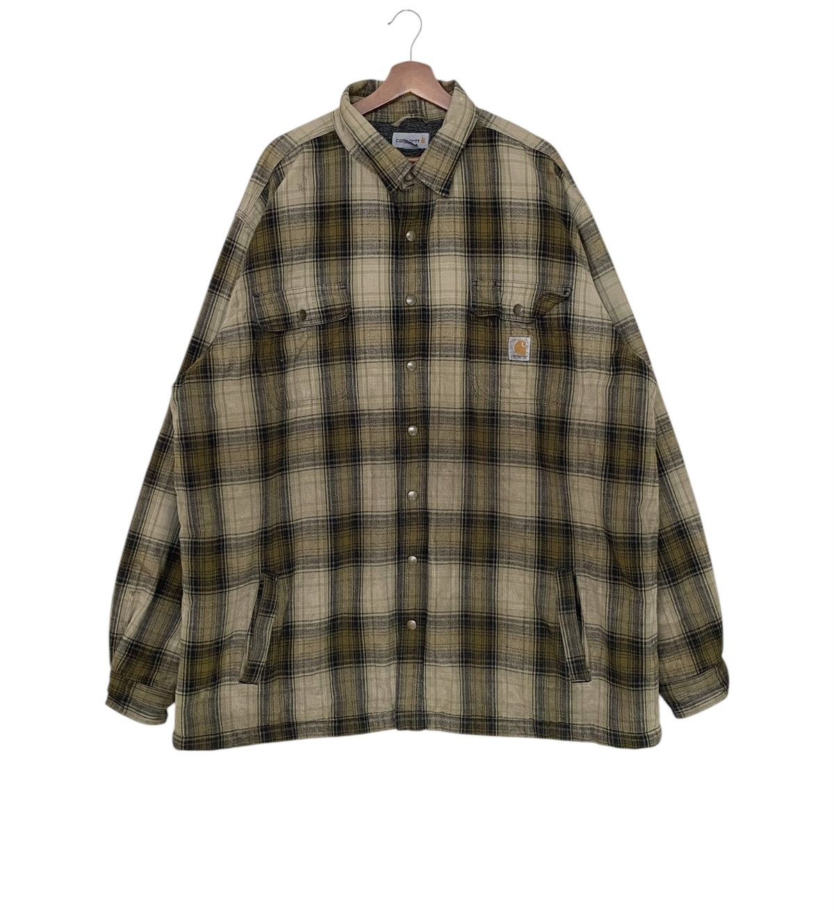 Carhartt × Vintage Vintage Brand Carhartt Fur Flannel Shirt 2000s Size US XXL / EU 58 / 5 - 1 Thumbnail