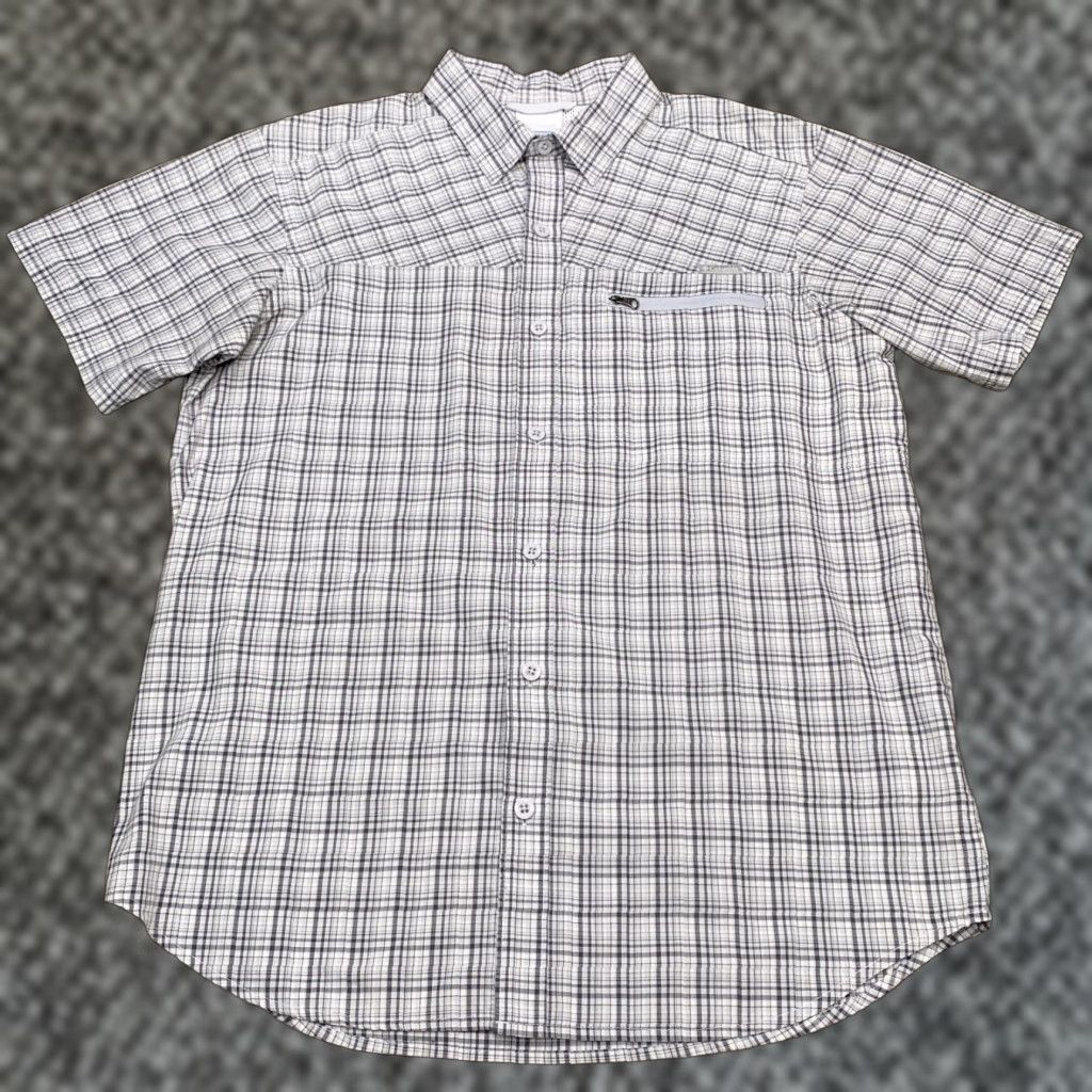 Vintage Columbia Shirt Adult Medium Gray Plaid Button-Up Outdoor Mens Size US M / EU 48-50 / 2 - 1 Thumbnail