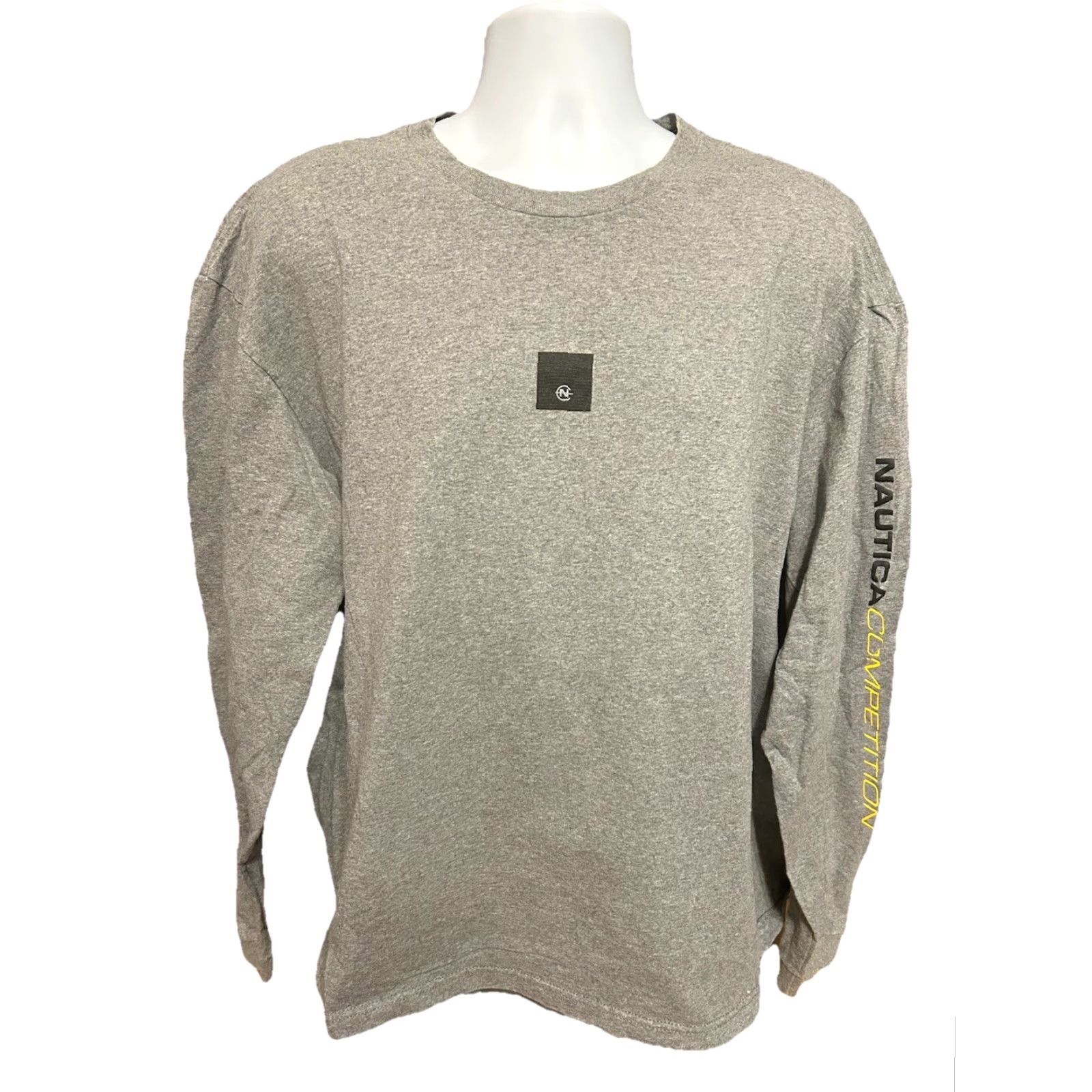 Nautica VINTAGE Nautica Competition Long Sleeve Shirt Men 2XL Gray Chest Logo USA 90s Shirt Mens Size US XXL / EU 58 / 5 - 2 Thumbnail