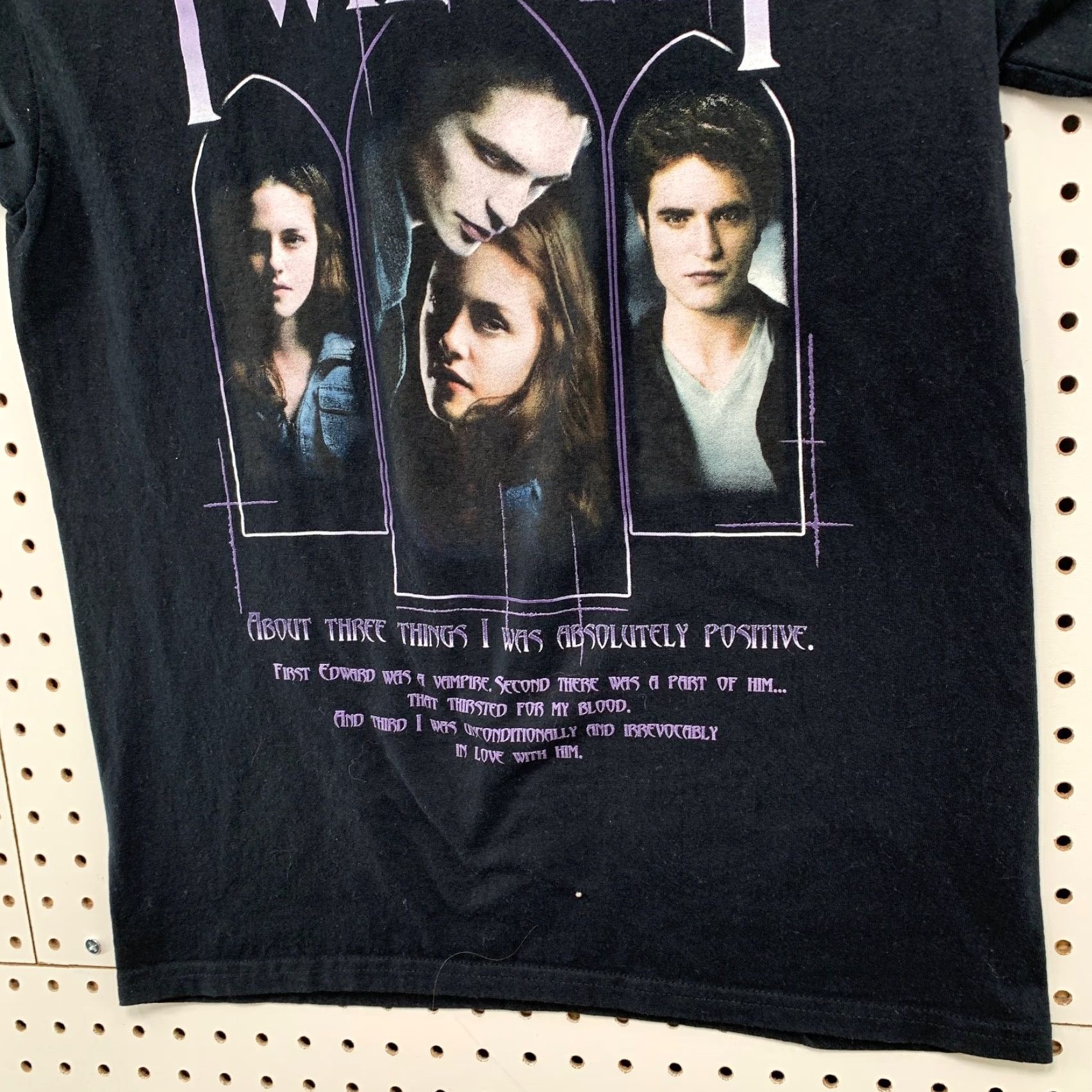 Vintage Twilight Mens T-Shirt City Black Movie Twilight Saga Shirt Short Sleeve Medium Size US M / EU 48-50 / 2 - 6 Thumbnail