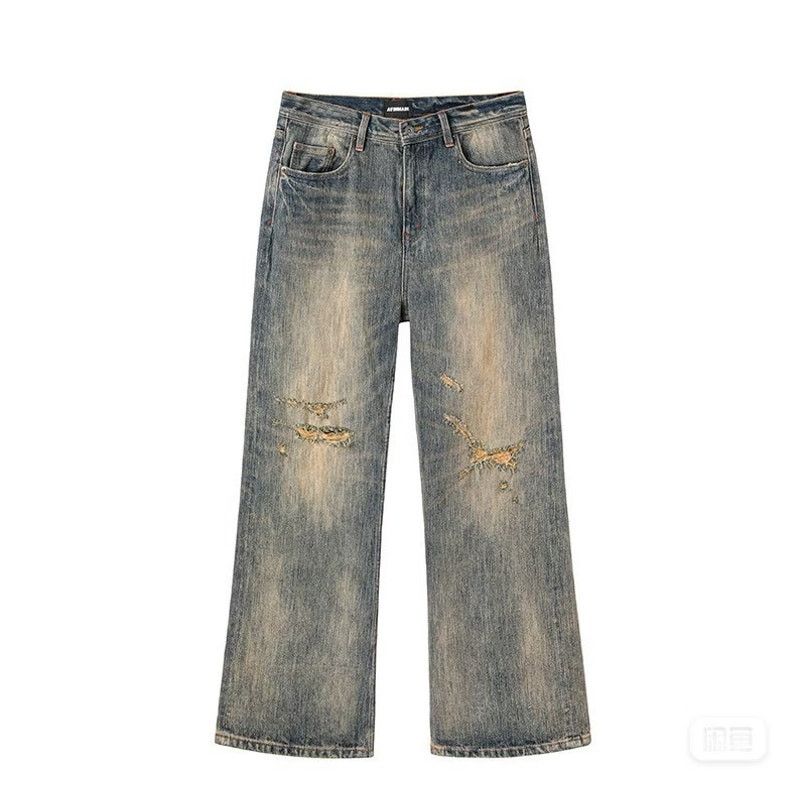 Edwin Vintage Faded Wash Distressed Ripped Denim Jeans Size US 33 - 2 Thumbnail