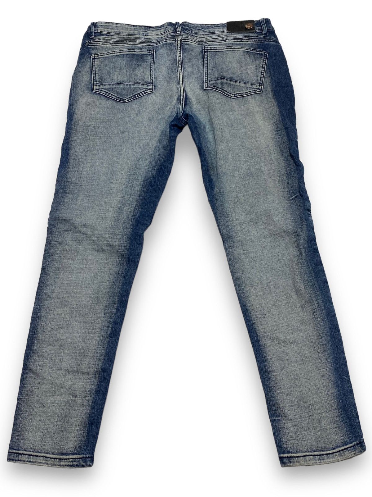 Jean Vintage Crazy Style BLACK ROCK Washed Denim Jeans Size US 41 - 10 Thumbnail