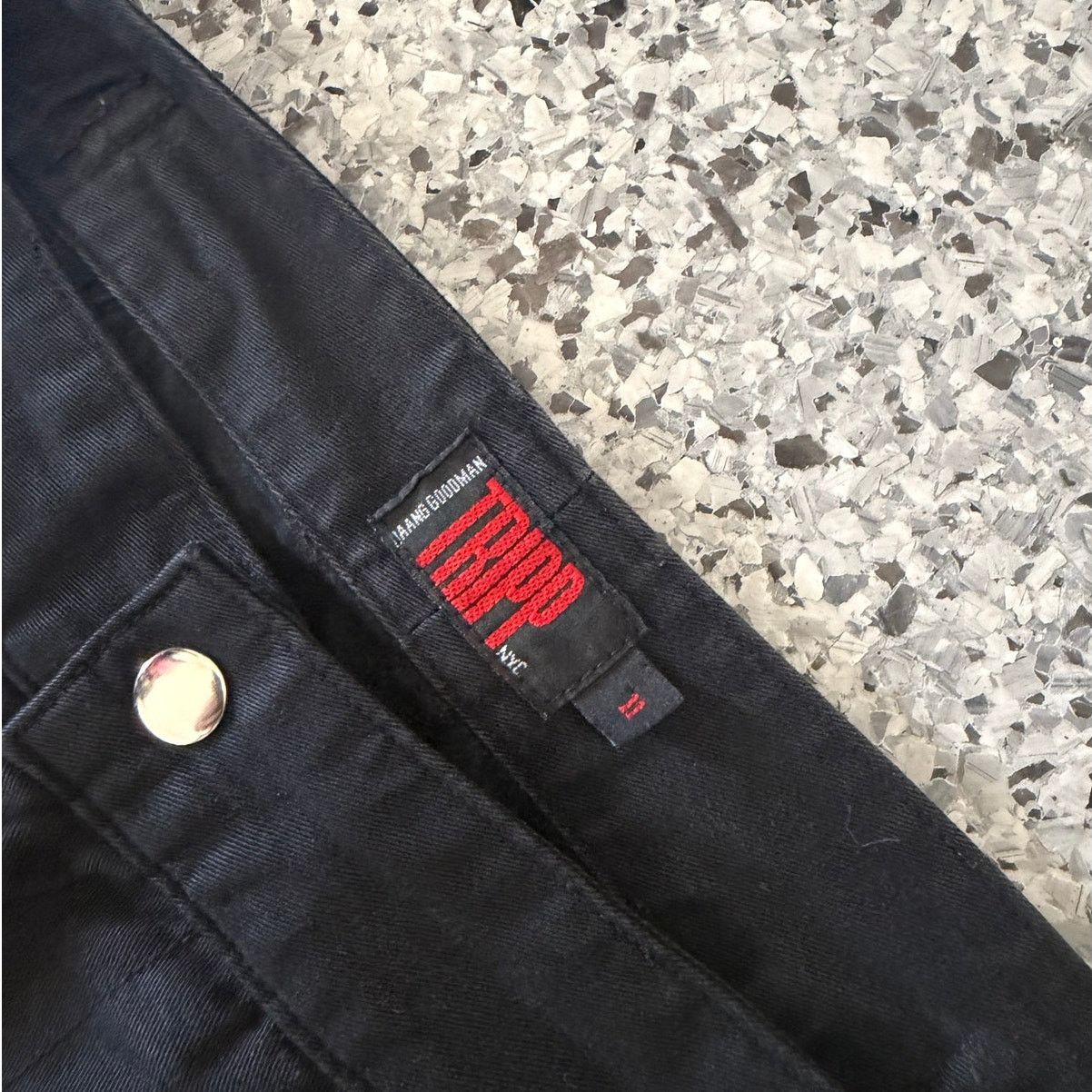 Tripp NYC Tripp NYC Bondage Zipper Flare Strap Alternative Black Pants Size 32" / US 10 / IT 46 - 5 Thumbnail
