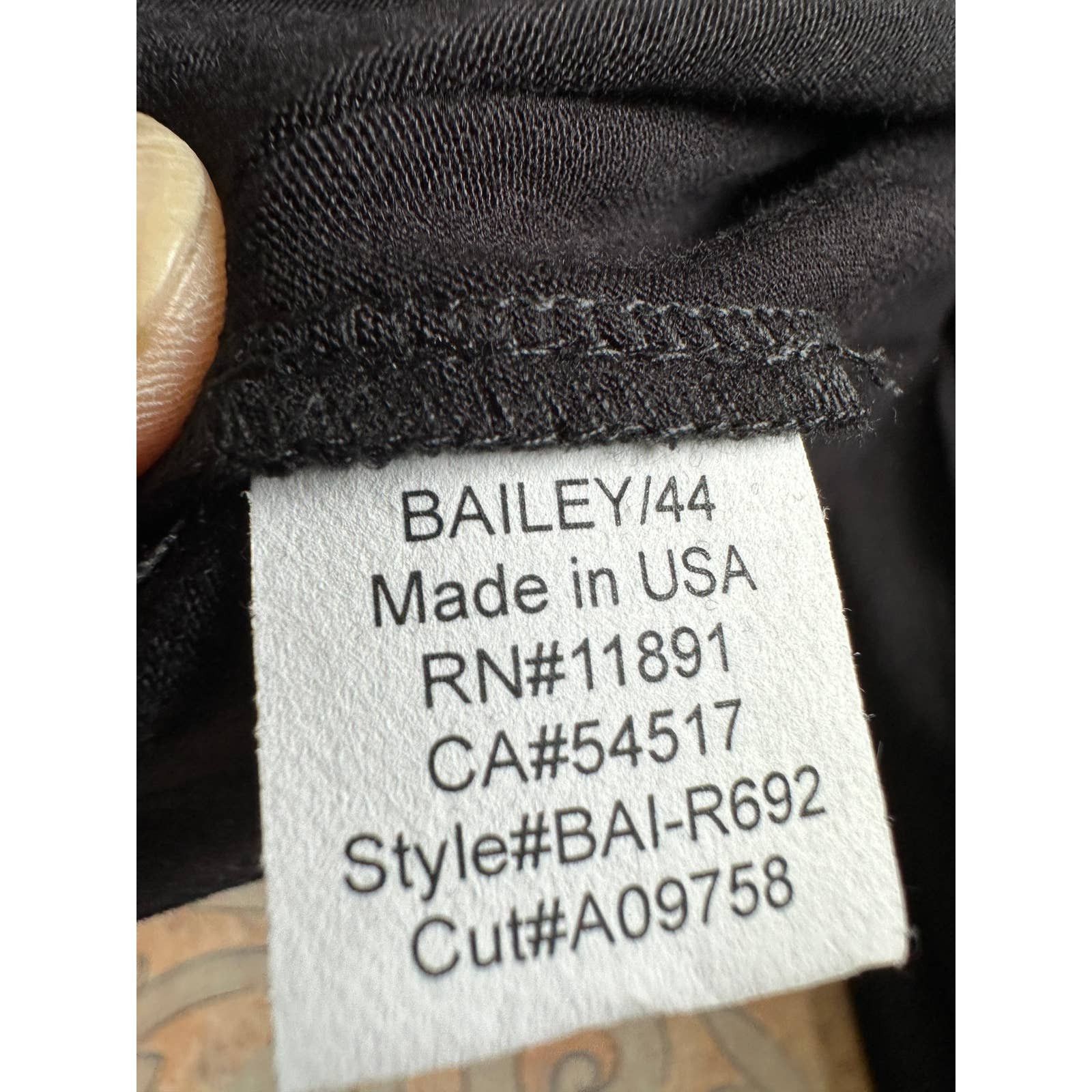 Bailey 44 Bailey / 44 Black Mandrill dress size L Size L / US 10 / IT 46 - 8 Thumbnail