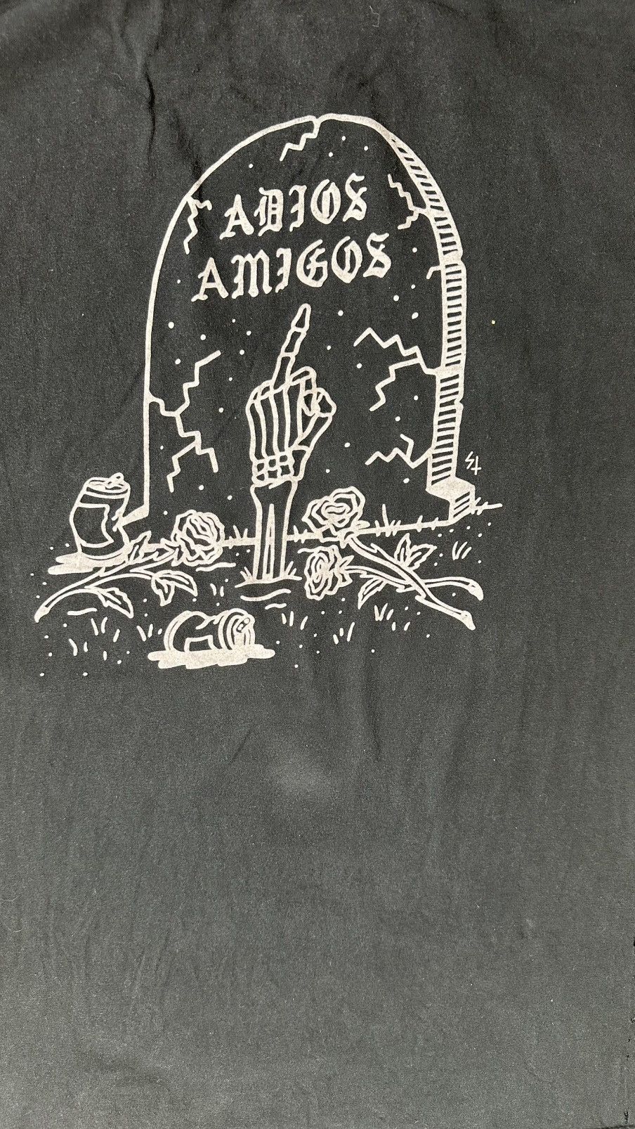 Vintage SKETCHY TANK ADIOS AMIGOS SHIRT Size US M / EU 48-50 / 2 - 6 Thumbnail