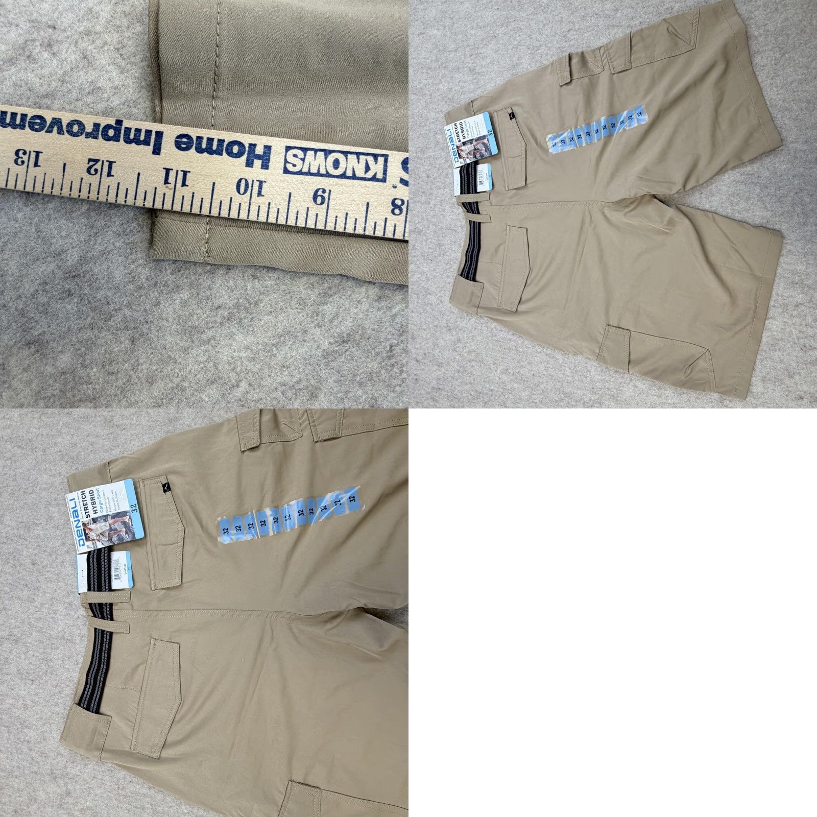 Vintage Denali Cargo Shorts Mens 32 Khaki Stretch Belted Pockets Outdoor Hiking Size US 32 / EU 48 - 9 Thumbnail
