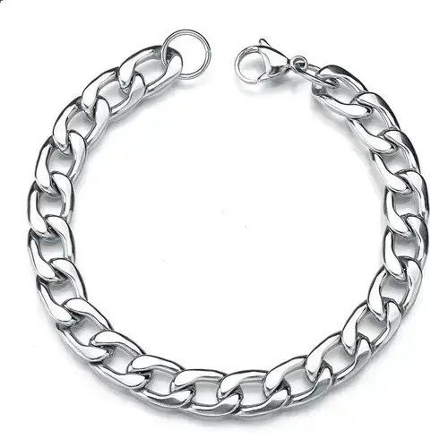 Jewelry Cuban Chain Bracelet 20cm Size ONE SIZE - 3 Thumbnail