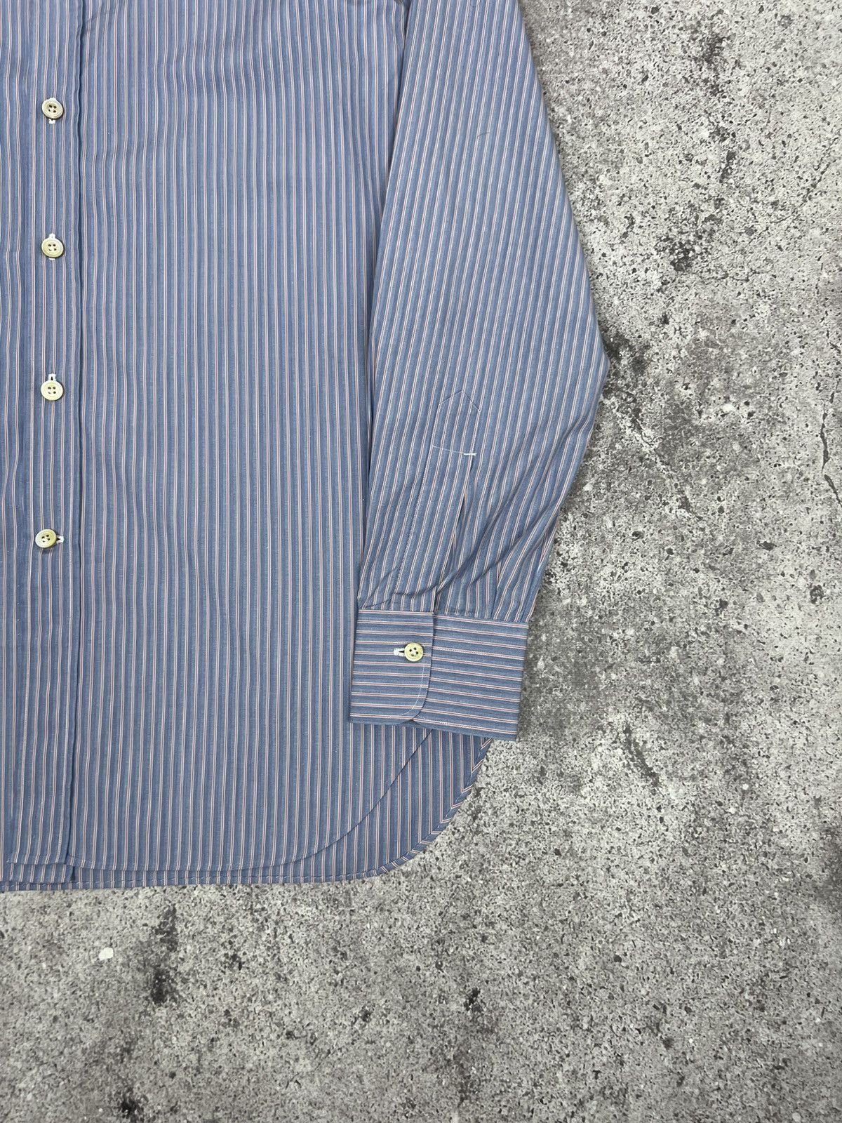 Kiton Kiton Napoli Dress Shirt Cotton Blue Size US L / EU 52-54 / 3 - 6 Thumbnail