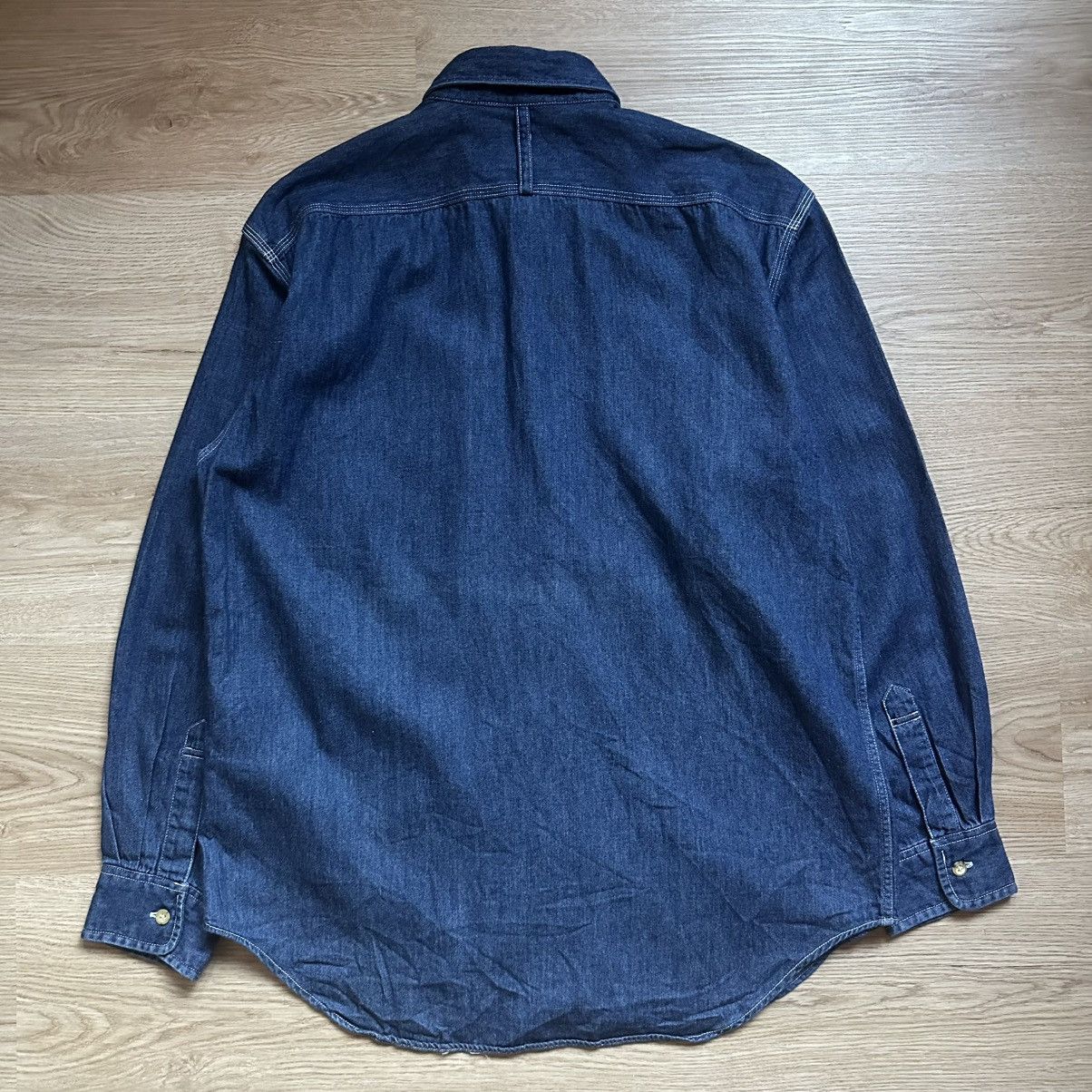 Junko Shimada Junko Shimada Part 2 Denim Bear Shirt Long Sleeve Button Up Size US M / EU 48-50 / 2 - 5 Thumbnail