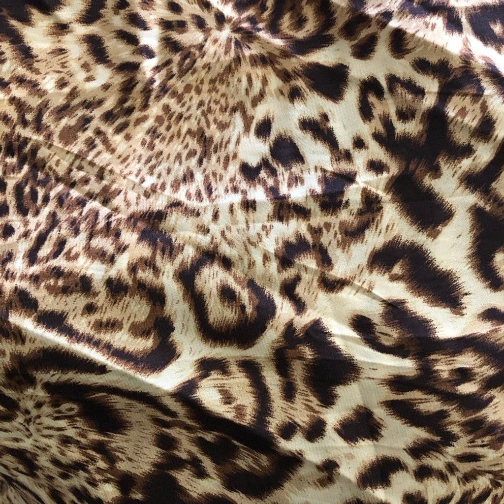 H&M Infinity Loop Scarf Animal Print Cheetah Soft Brown/Beige Size ONE SIZE - 5 Thumbnail