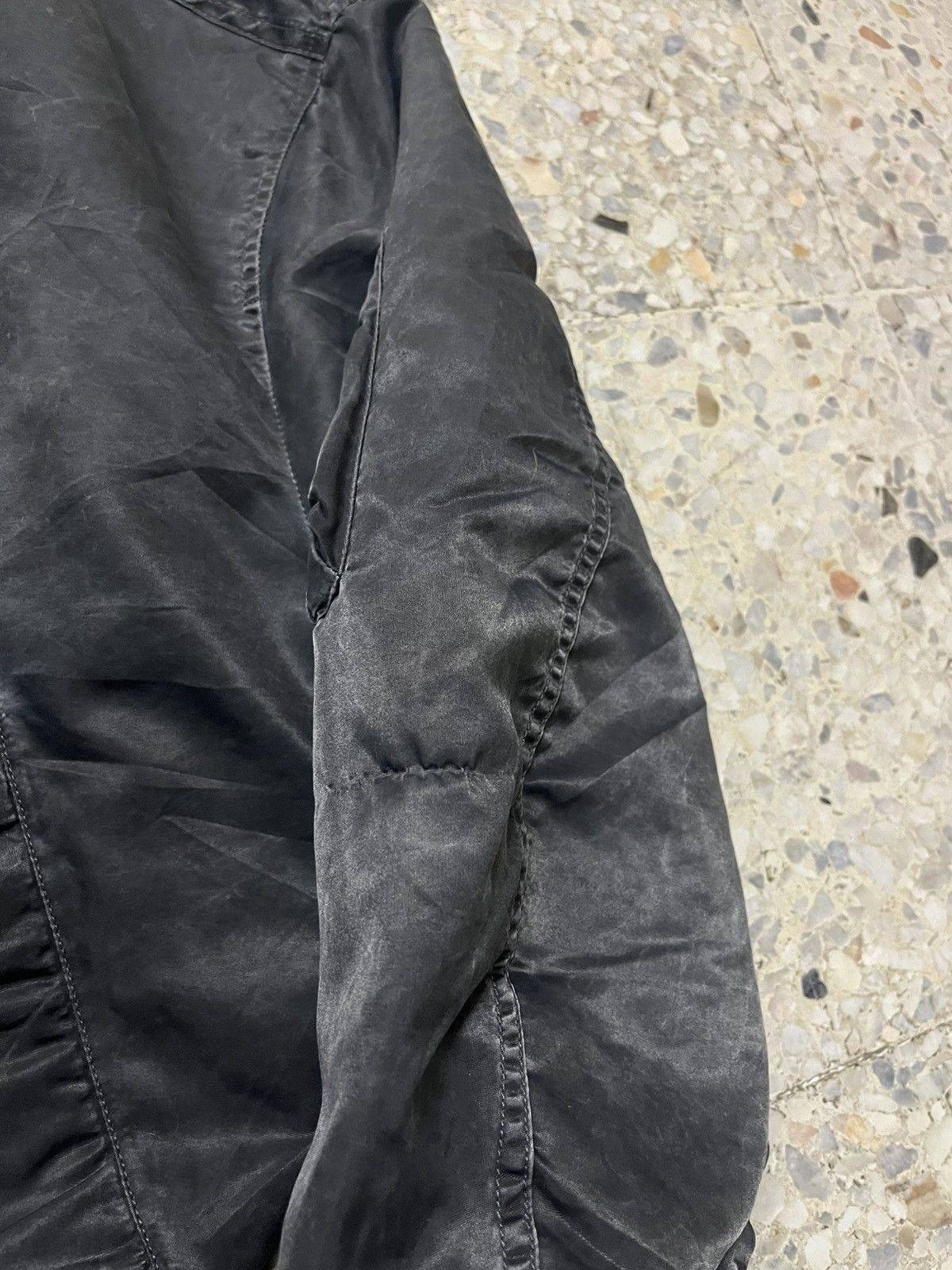 Japanese Brand Vintage Machope Japan MA-1 Bomber- Beautiful Sun-Faded Black Size US L / EU 52-54 / 3 - 8 Thumbnail