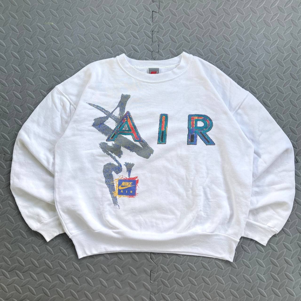 Nike Vintage 80’s Air Spell out Sweatshirt Size US S / EU 44-46 / 1 - 1 Thumbnail