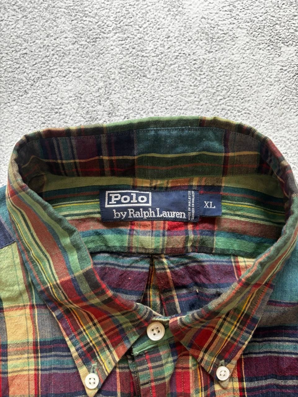 Polo Ralph Lauren × Vintage Polo Ralph Lauren futuristic vintage Distressed shirt Size US XL / EU 56 / 4 - 6 Thumbnail
