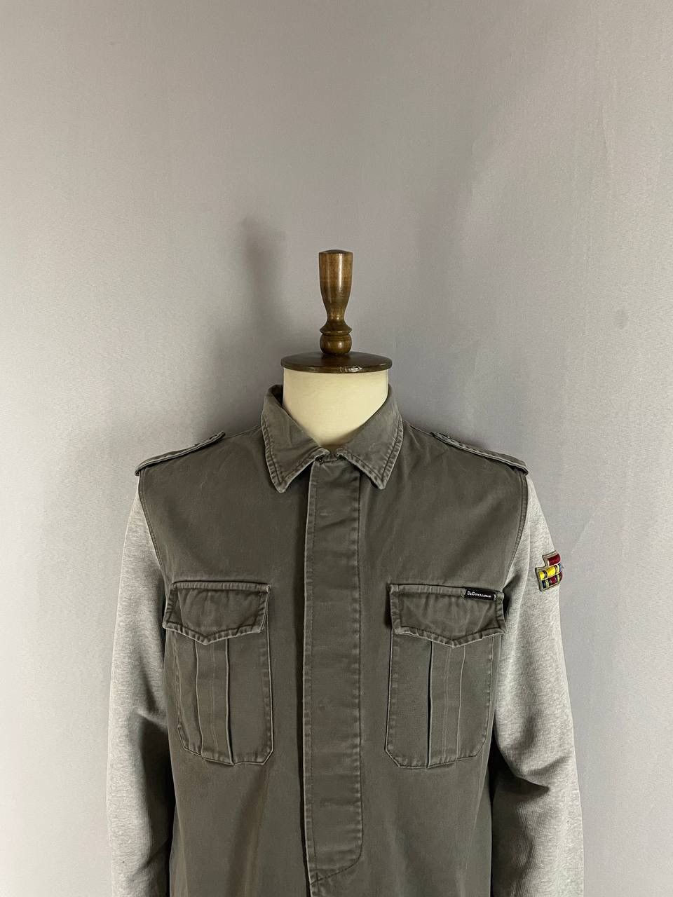 Dolce & Gabbana Dolce&Gabbana Overshirt Jacket Grey Size US XL / EU 56 / 4 - 2 Thumbnail