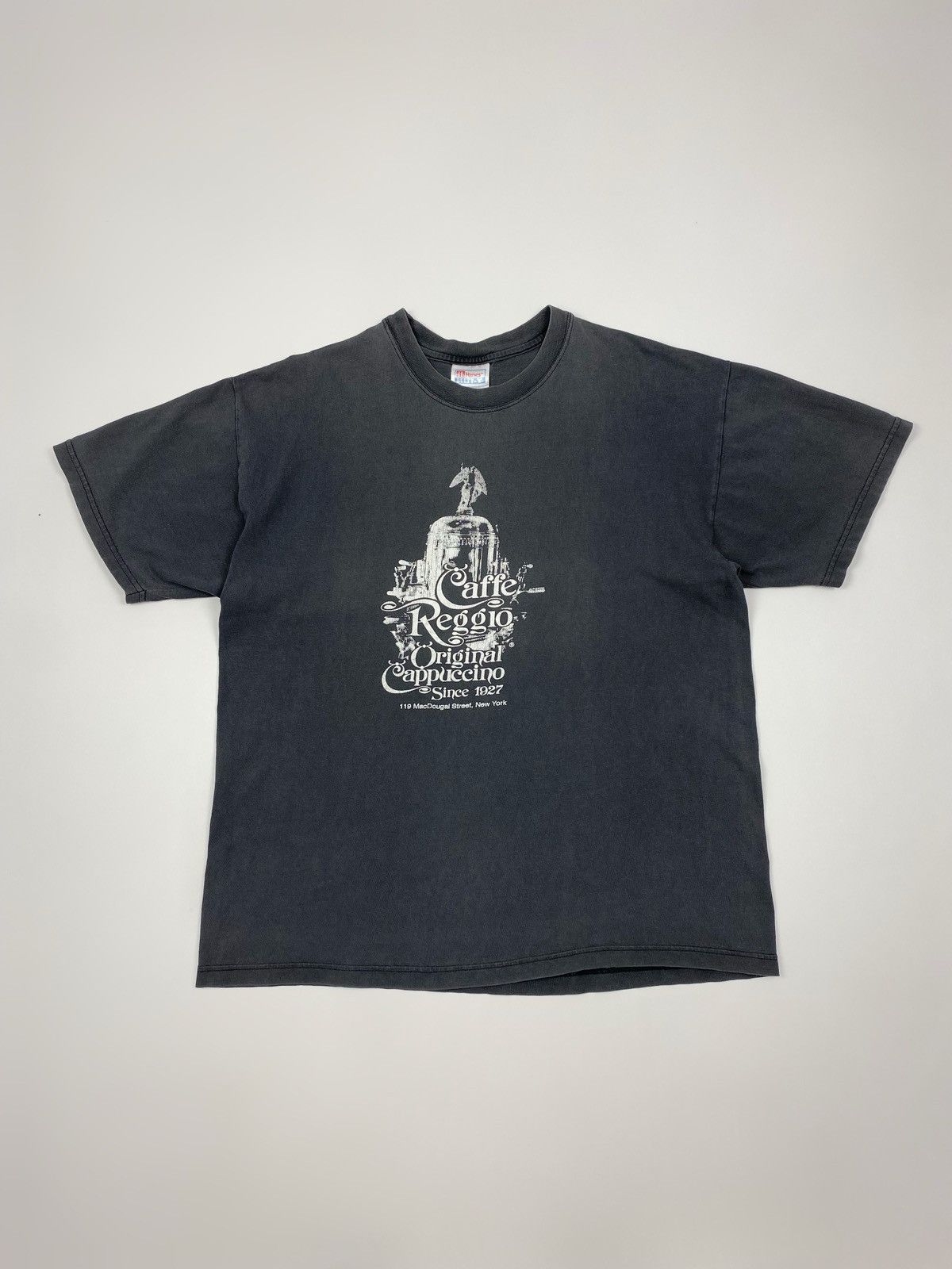 Vintage 2000’s Vintage Faded Grey Caffe Reggio New York Graphic Tee Size US L / EU 52-54 / 3 - 1 Thumbnail
