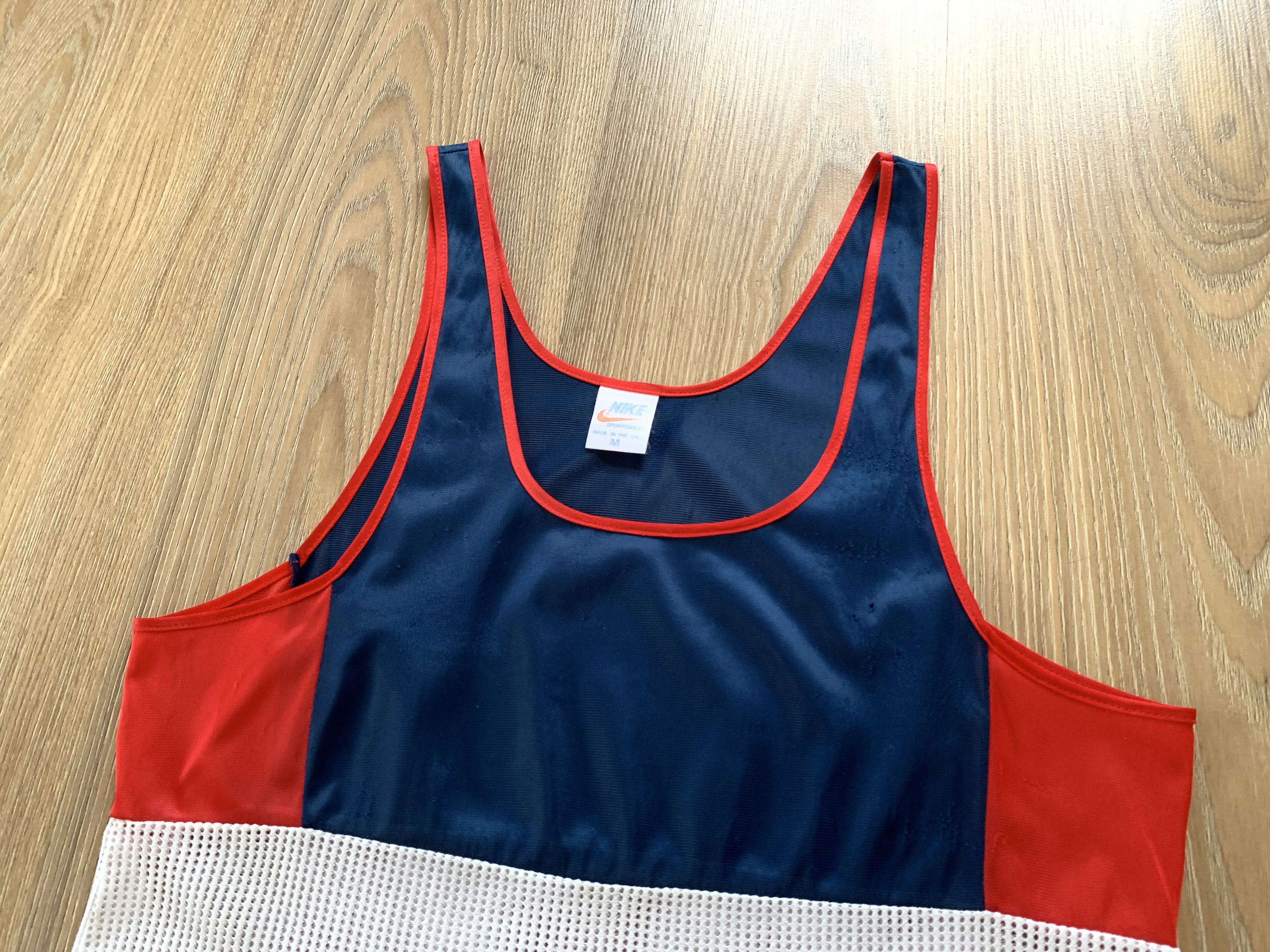 Nike × Vintage Nike Retro Vintage Sprinter Running Mesh Tank Top Sleeveless Size US M / EU 48-50 / 2 - 4 Thumbnail