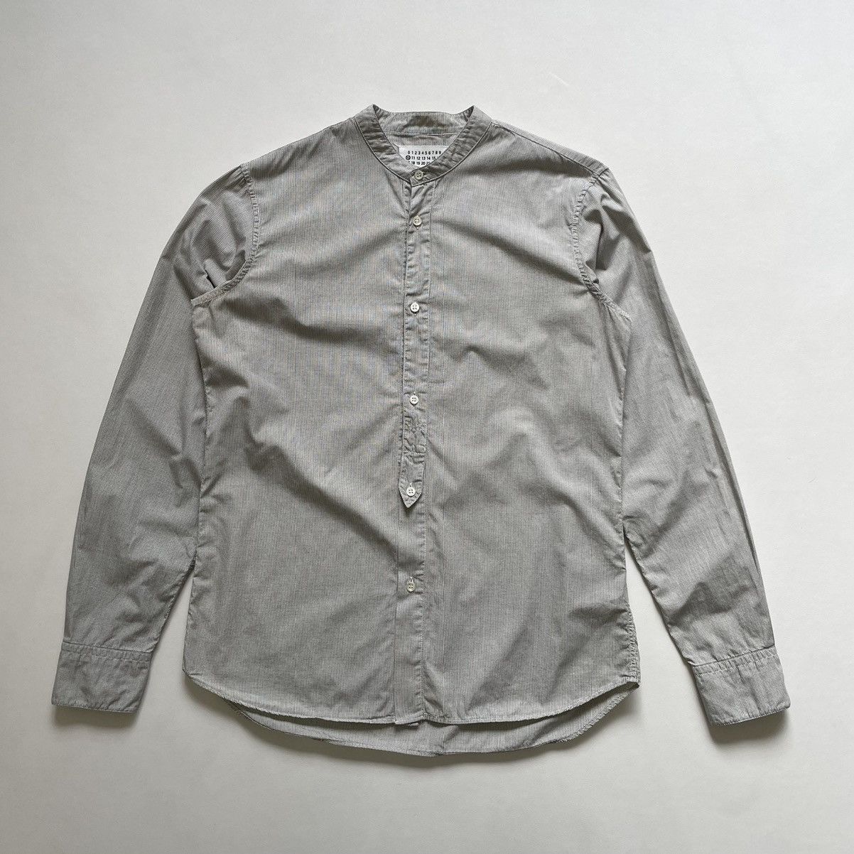 Maison Margiela S/S 04 Collarless Grid Check Shirt Size US M / EU 48-50 / 2 - 2 Thumbnail