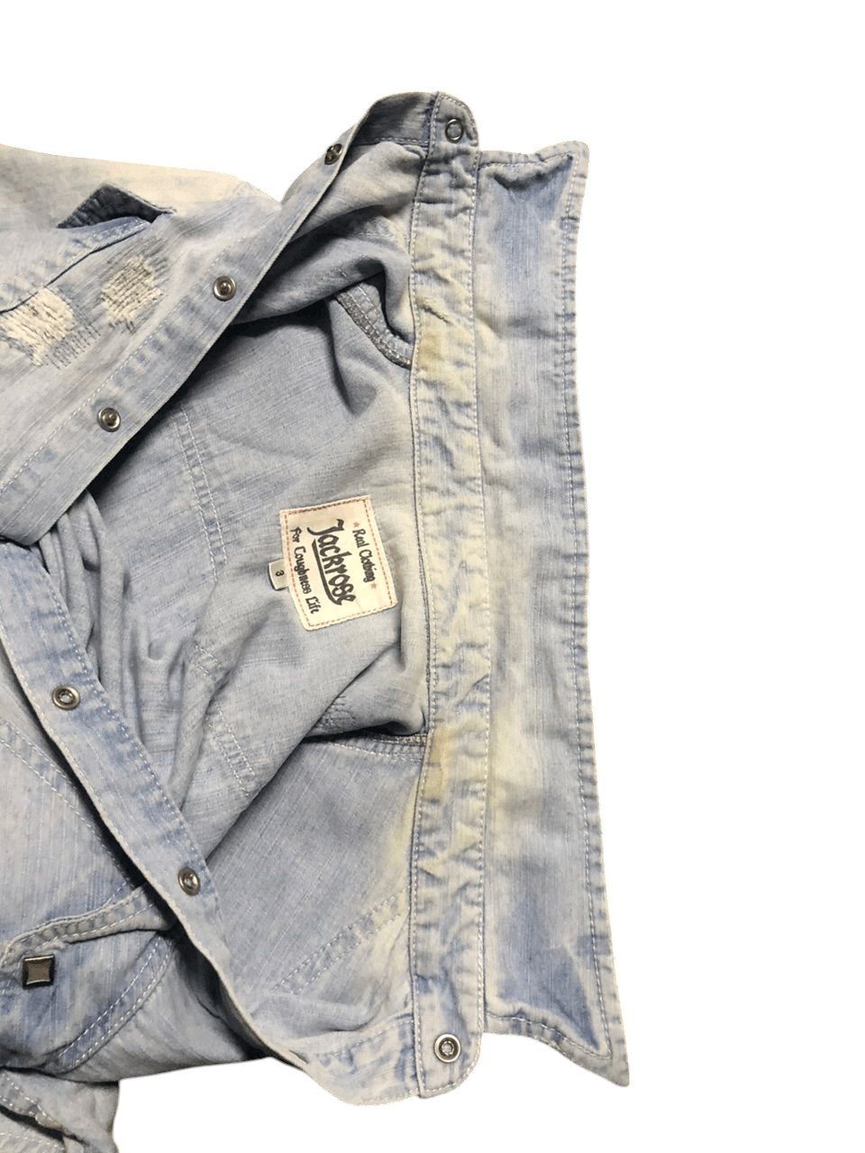JACKROSE Jackrose Patchwork Denim Western Shirt Rare Design Size US S / EU 44-46 / 1 - 12 Thumbnail