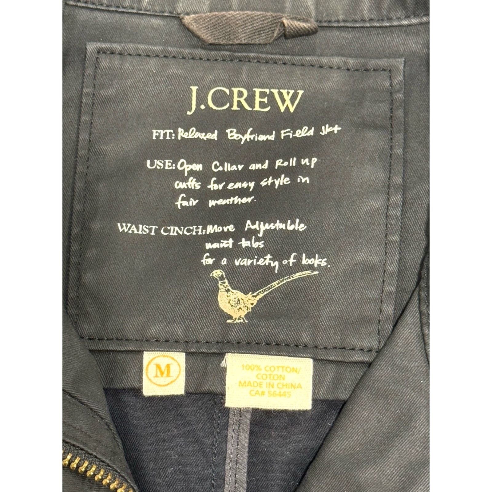 J.Crew J. Crew Relaxed Field Barn Jacket Women M Black Military Utility Preppy Army Size M / US 6-8 / IT 42-44 - 4 Thumbnail