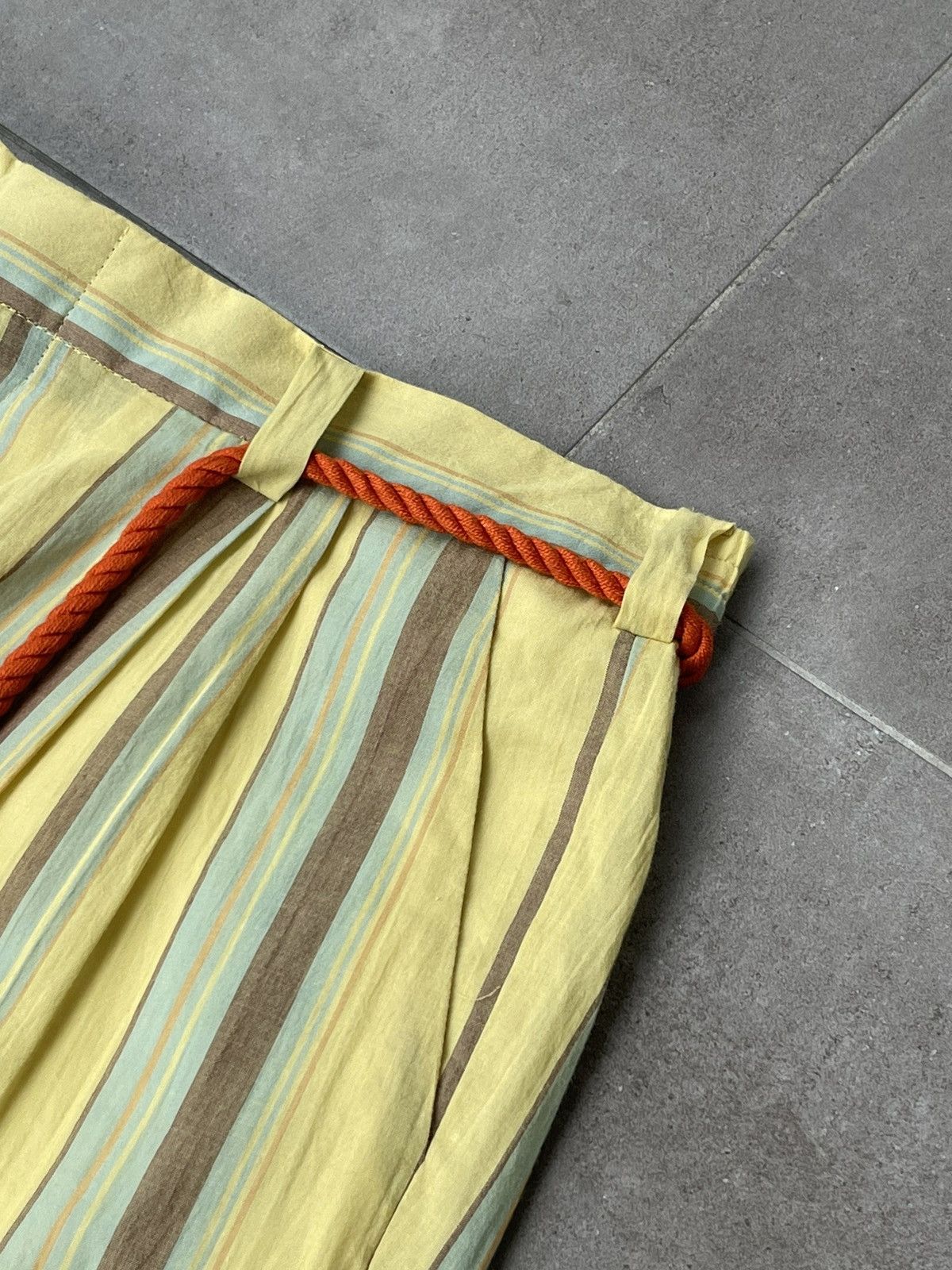 Viktor & Rolf !DS! SS20 Viktor & Rolf Stripe Print Yellow Trousers Size US 36 / EU 52 - 11 Thumbnail