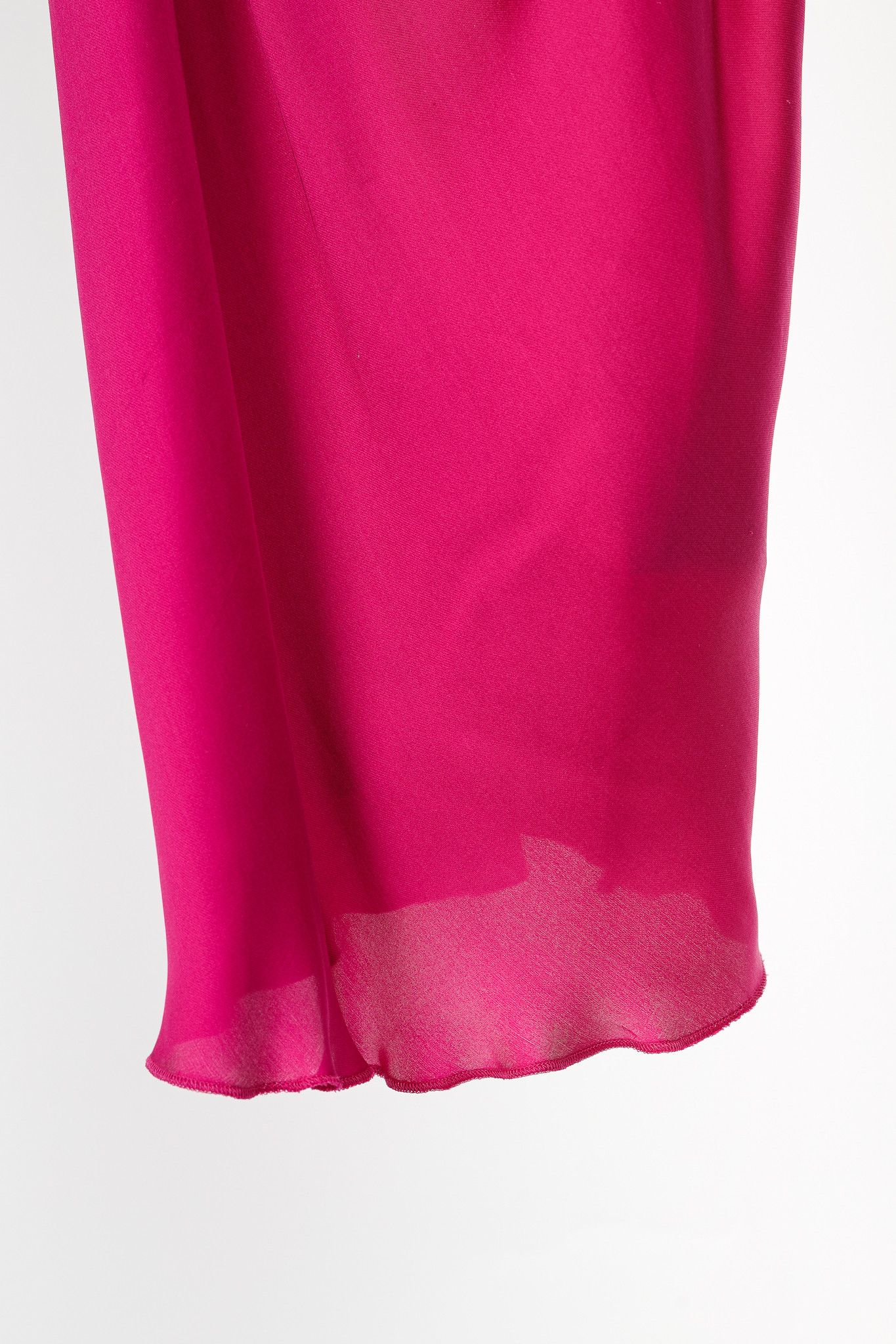 Lanvin Lanvin SS/13 Fuchsia Silk Charmeuse Cowl-Neck Blouse Size M / US 6-8 / IT 42-44 - 7 Thumbnail