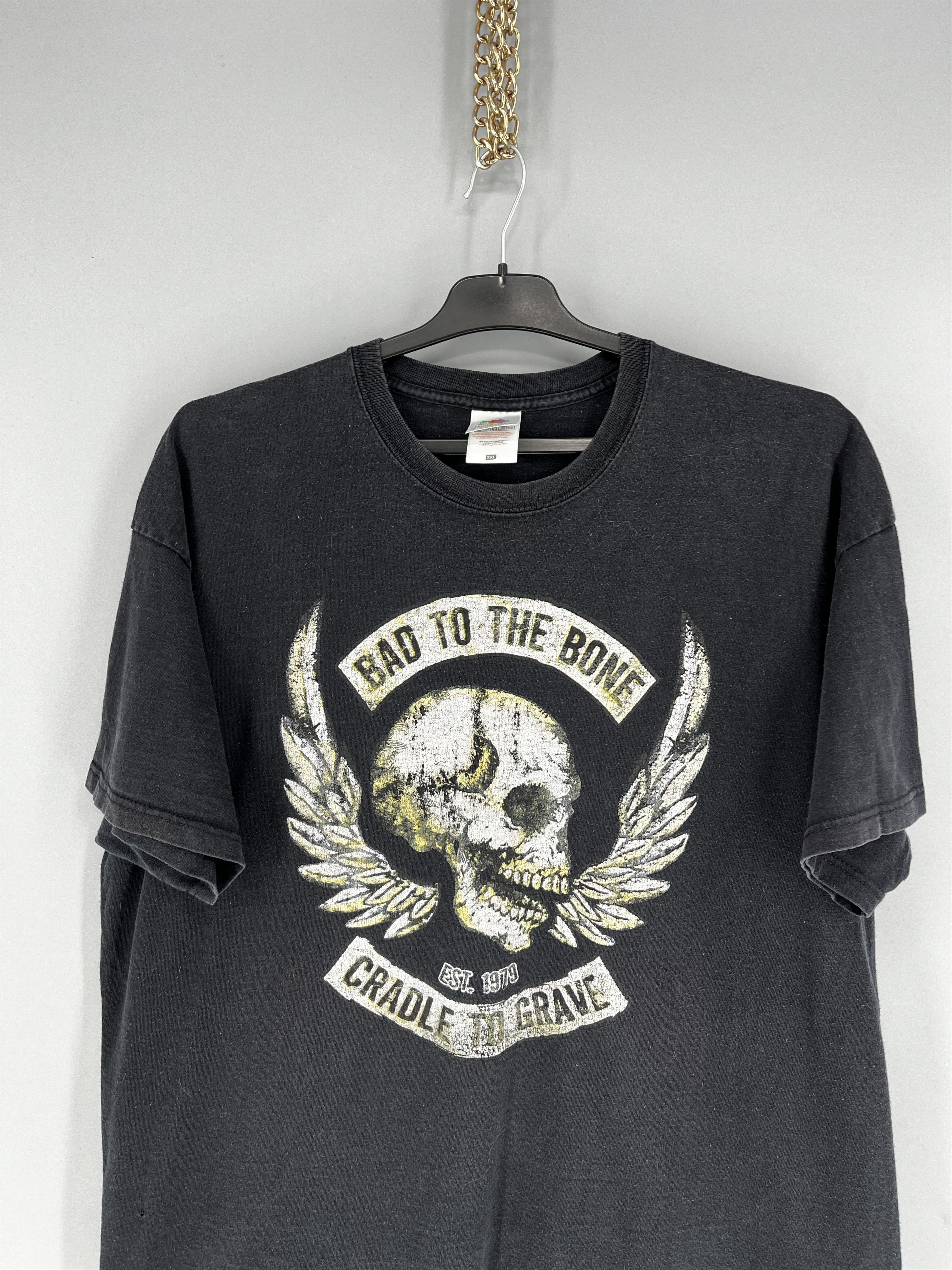 Band Tees Vintage Bad To The Bone cradle to grave Pirate Y2K T-Shirt Size US XXL / EU 58 / 5 - 6 Thumbnail