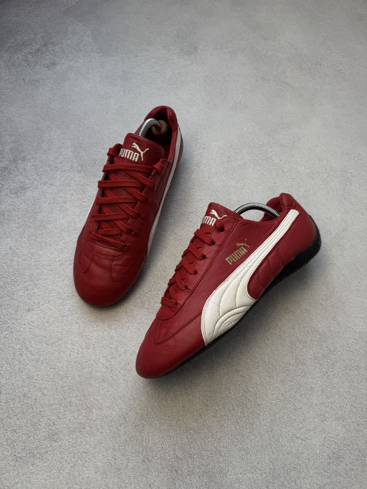 Puma Vintage Puma Speedcat Red Leather Sneakers Hype y2k US10 Size US 10 / EU 43 - 1 Thumbnail
