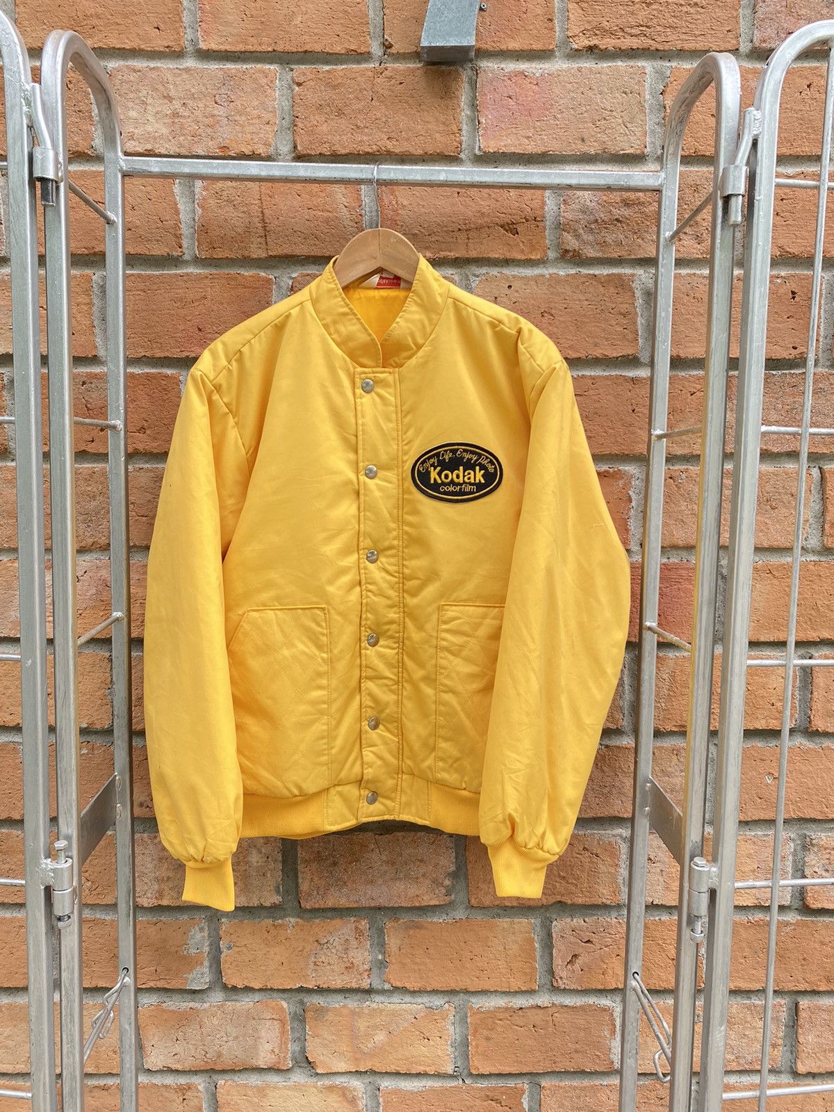 Kodak Kodak vintage yellow bomber jacket Size US L / EU 52-54 / 3 - 1 Thumbnail