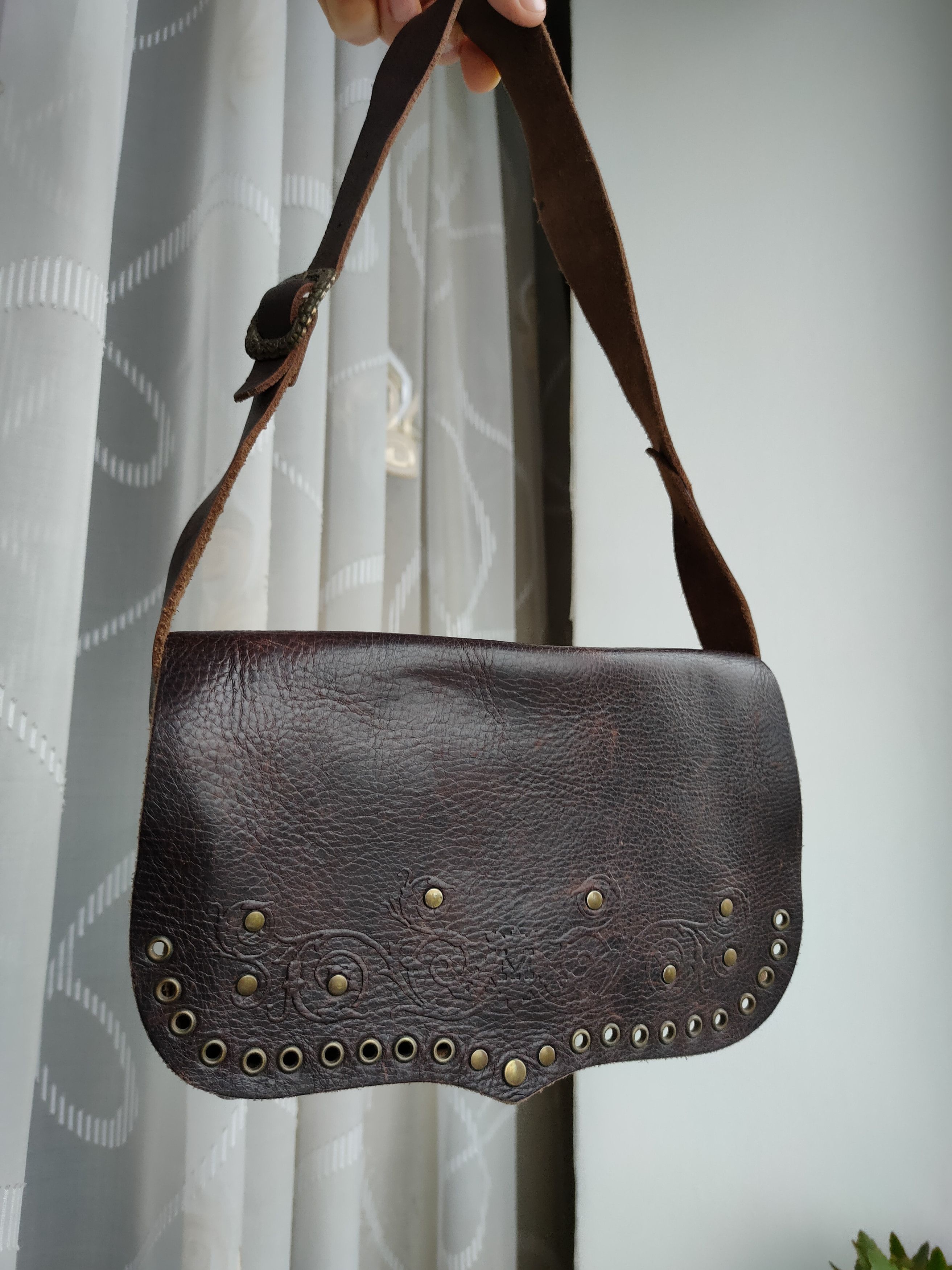 Mango Vintage leather Mango bag MNG handle bag women's bag Size ONE SIZE - 1 Thumbnail
