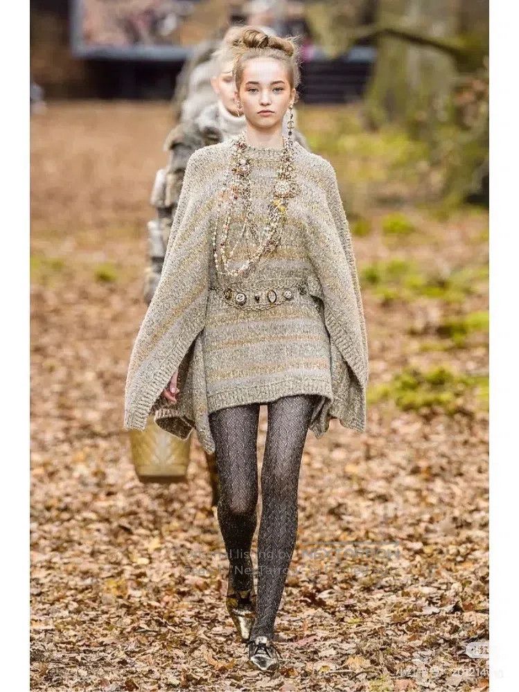 Chanel Chanel 18k Forest Series Gold-plated Knitted Cloak Dress Size XXS / US 00 / IT 34 - 7 Thumbnail