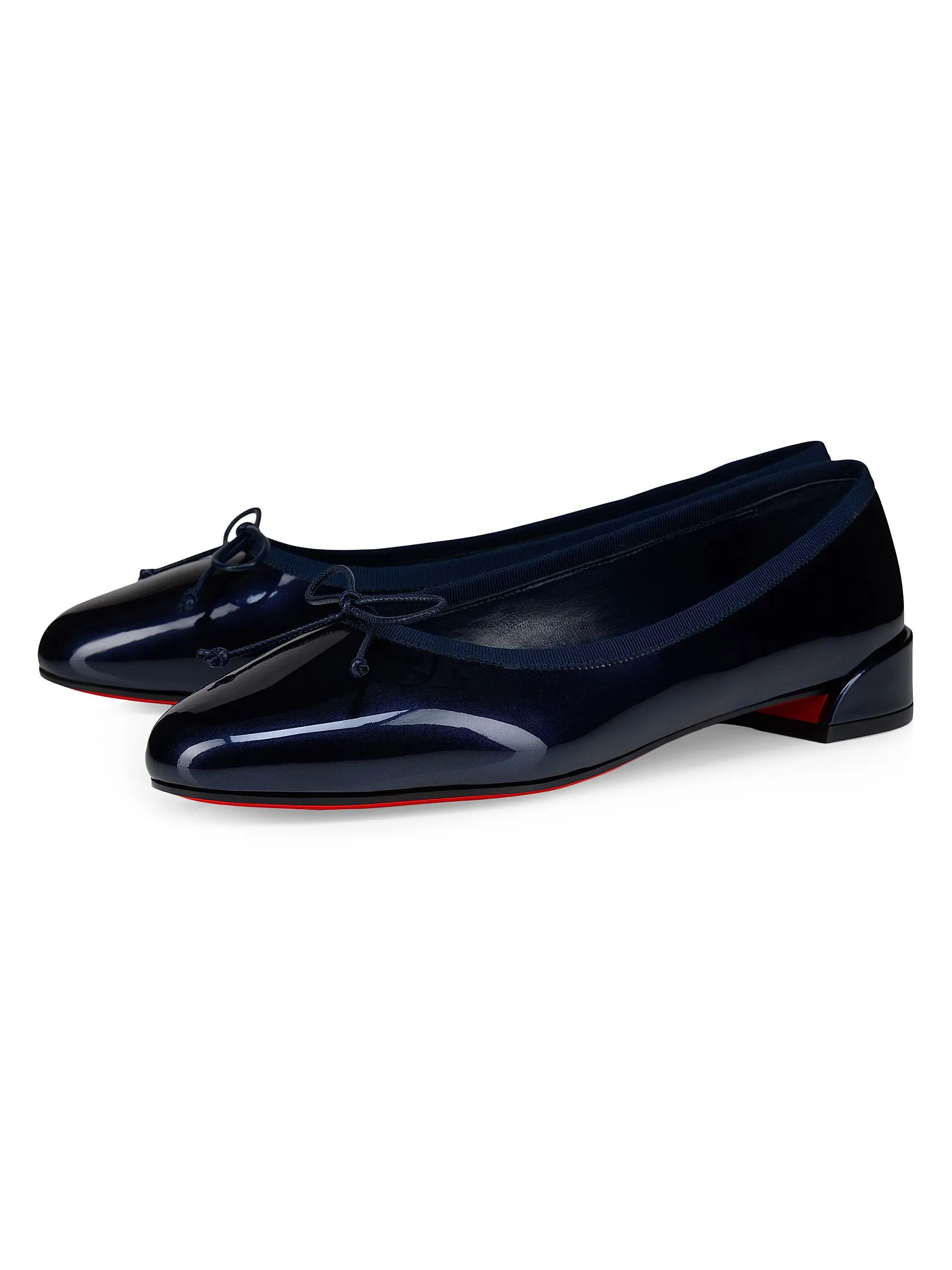 Christian Louboutin os11x0126 Sweetie Jane Flat Ballerinas in Blue Size US 7 / IT 37 - 2 Thumbnail