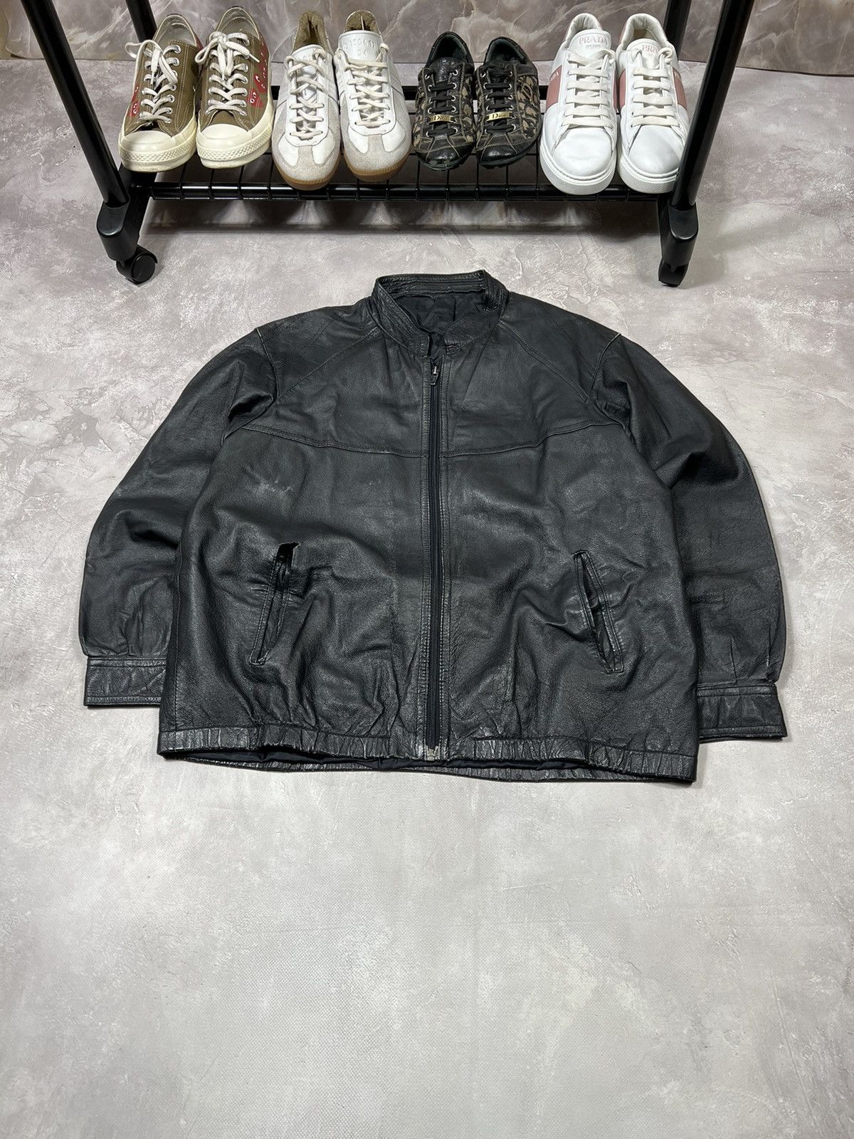 Vintage Vintage Y2k Leather Jacket Size US M / EU 48-50 / 2 - 2 Thumbnail