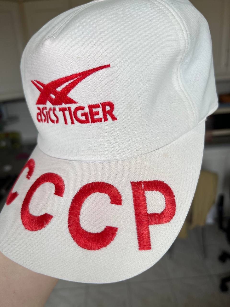 Asics VINTAGE 1980s ASICS TIGER JAPAN BIG LOGO CCCP USSR HAT CAP Size ONE SIZE - 5 Thumbnail