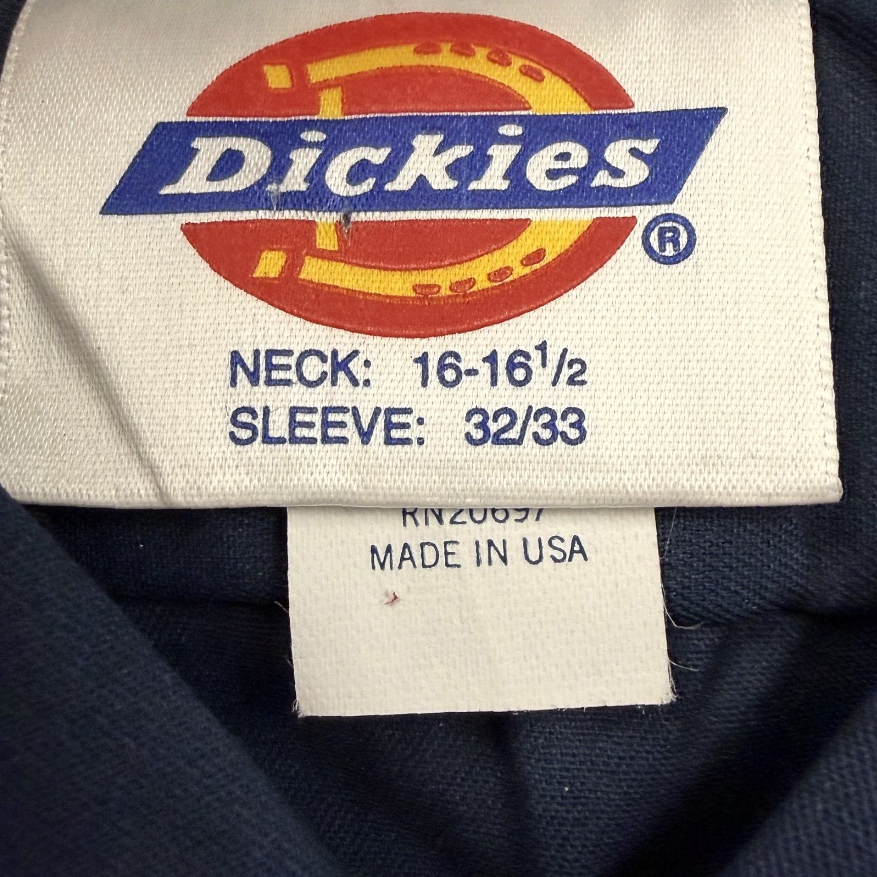 Dickies VINTAGE Dickies Shirt Mens L Blue Workwear Long Sleeve Button-Up 90s Decade Size US L / EU 52-54 / 3 - 3 Thumbnail