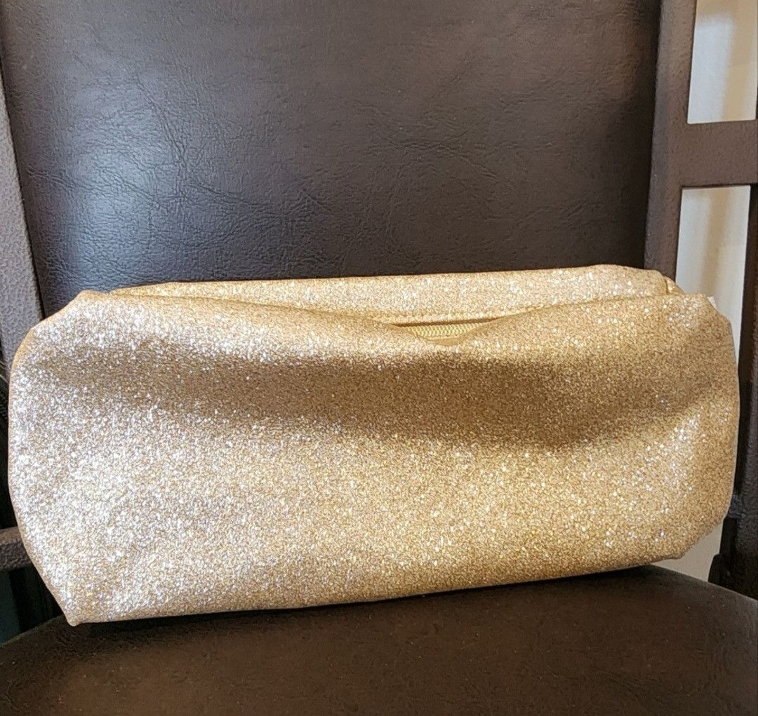 Other New Lancome Paris Gold Makeup Cosmetic Bag 10" x 4.5" Size ONE SIZE - 3 Thumbnail