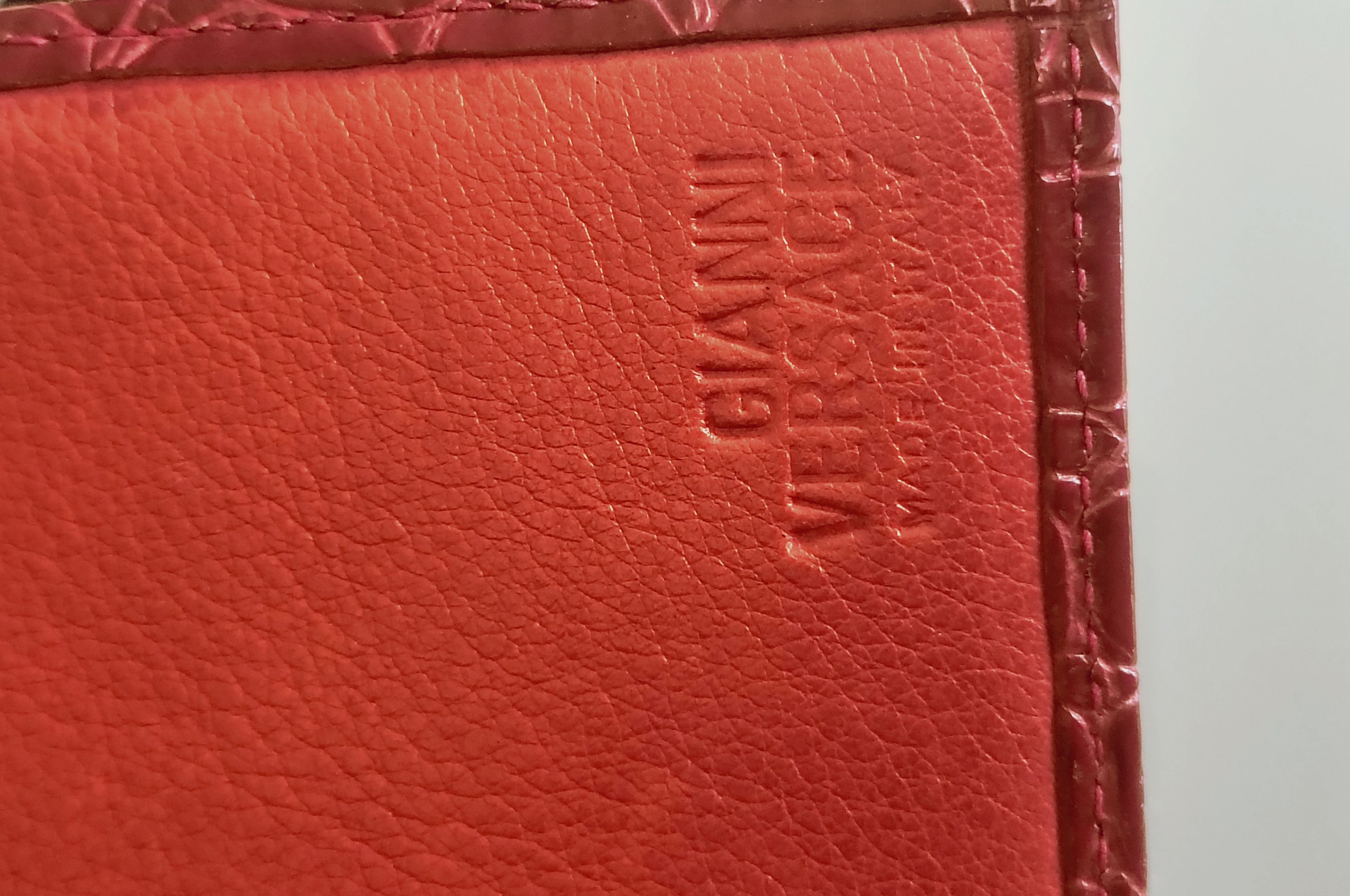 Versace Vintage Gianni Versace black croc embossed leather wallet. Size ONE SIZE - 4 Thumbnail