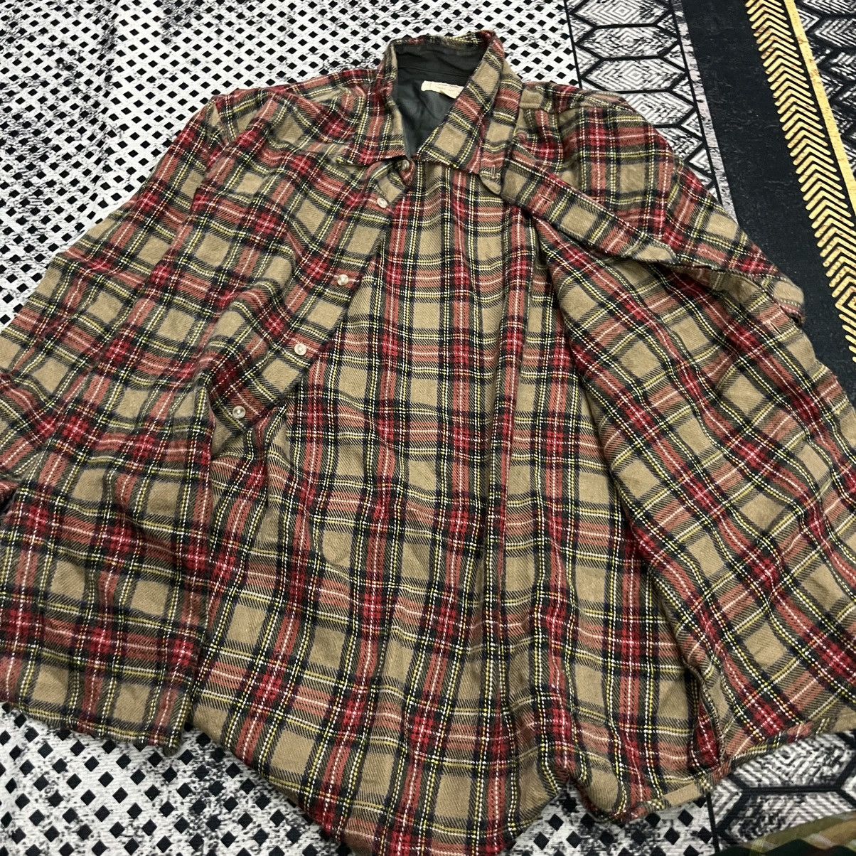Ego Tripping × Flannel 💥Egg Nog Vintage 90s Wool Tartan Flannel Size US L / EU 52-54 / 3 - 2 Thumbnail