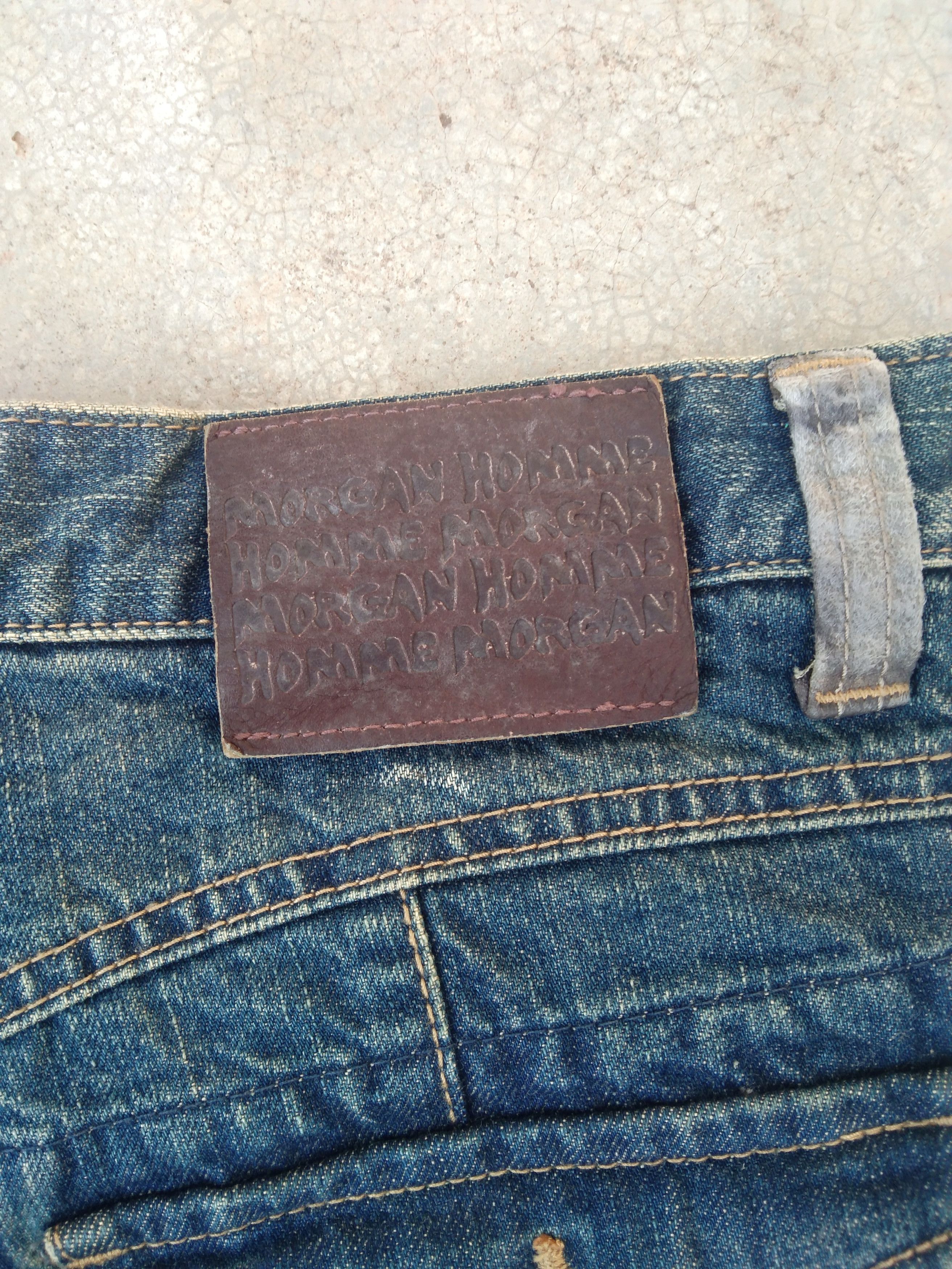 If Six Was Nine × Japanese Brand × Vintage Vintage Boot Cut Morgan Homme Distressed Flared Jeans 28x32 Size US 28 / EU 44 - 6 Thumbnail