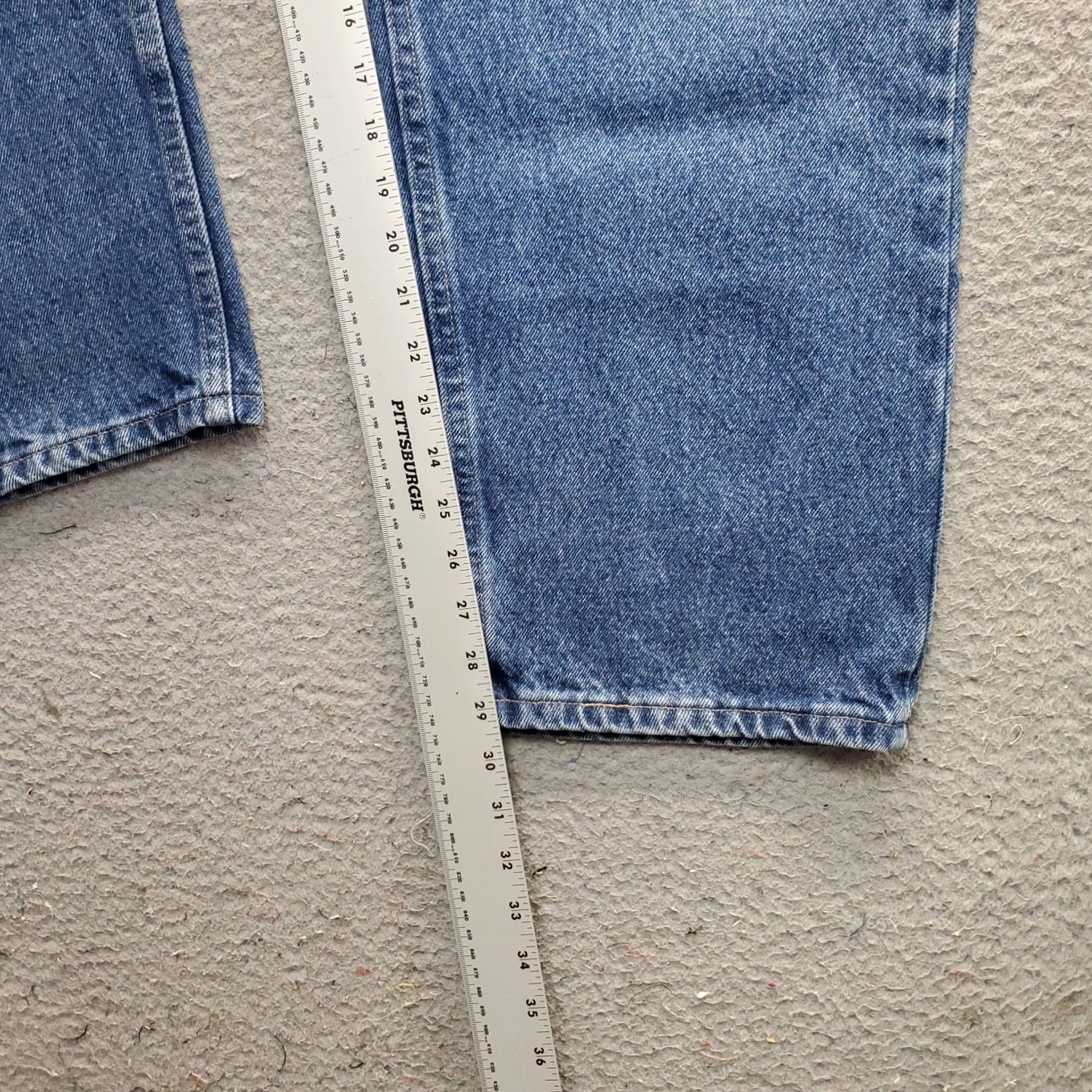 Wrangler Wrangler Jeans Mens 40 Blue 40x30 Premium Denim Relaxed Fit Straight Leg 9760WDR Size US 40 / EU 56 - 4 Thumbnail