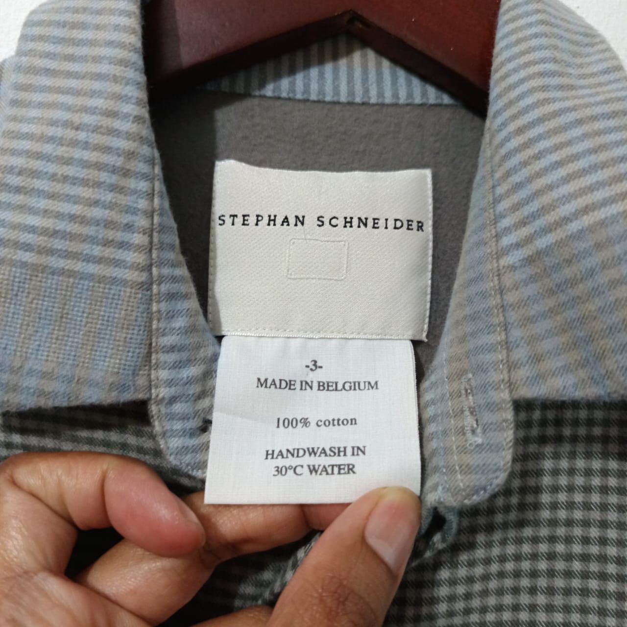 Stephan Schneider Stephan Schneider Dark Grey Plaid Button Shirts Size US M / EU 48-50 / 2 - 3 Thumbnail