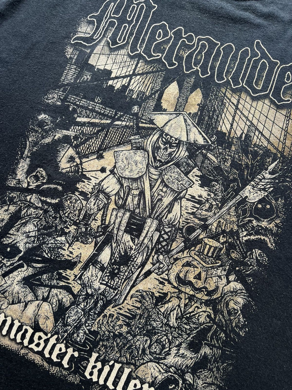 Vintage ‘00s Merauder Master Killer Band Tee Shirt Cro-Mags NYHC Size US XL / EU 56 / 4 - 4 Thumbnail