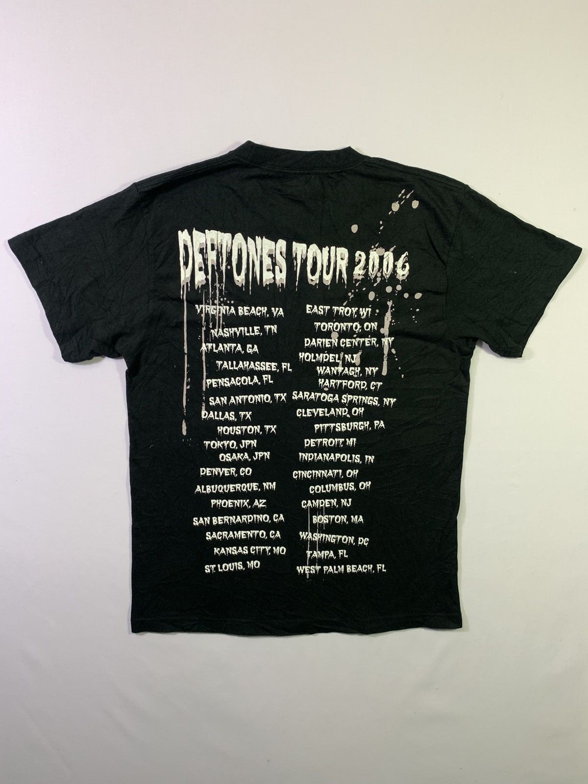 Band Tees Vintage Rare Deftones Tour 2006 Tshirt Size US M / EU 48-50 / 2 - 2 Thumbnail