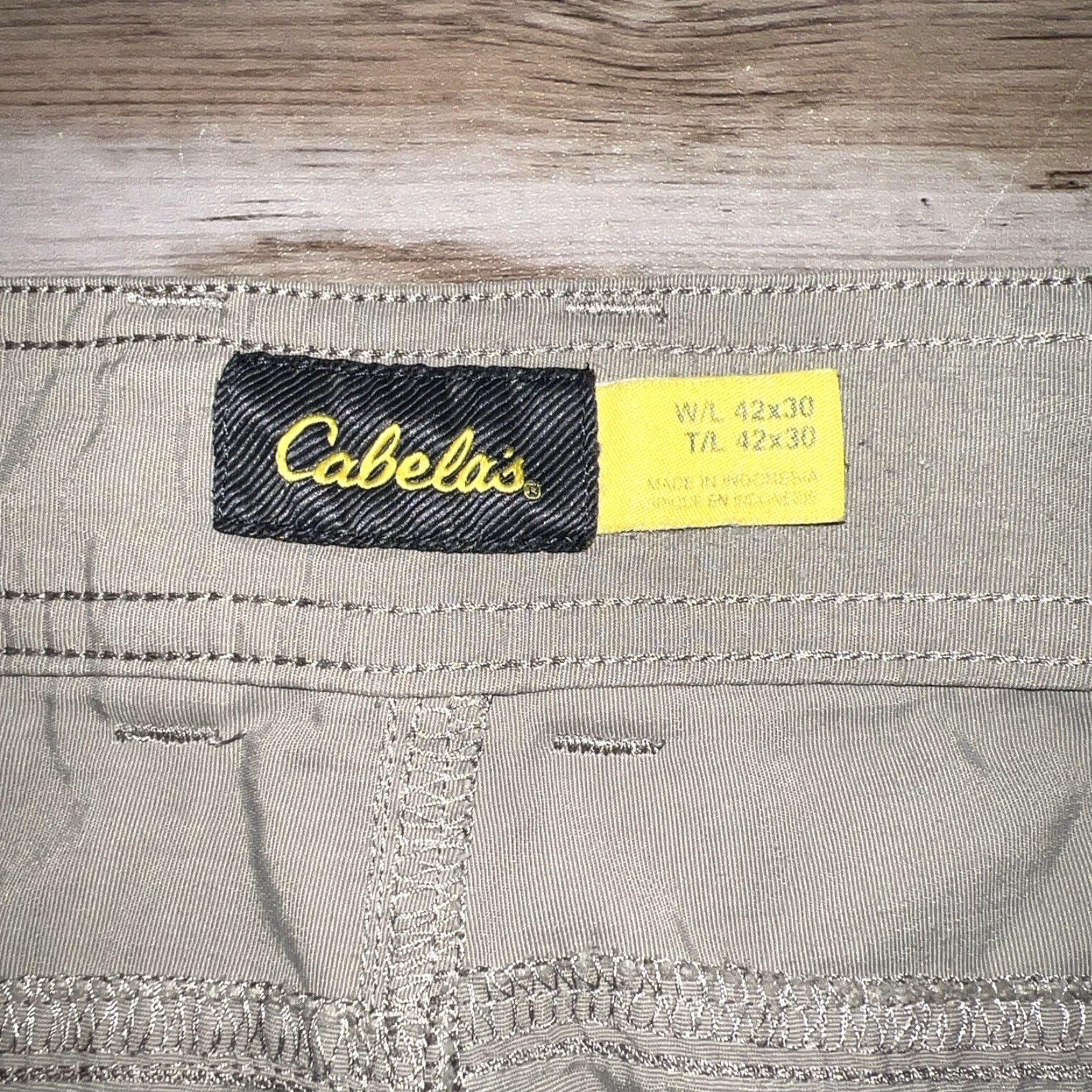 Vintage Cabela's Beige Hiking Pants Mens 42x30 Pants Beige 42 30 Hiking Mens Size US 42 / EU 58 - 5 Thumbnail