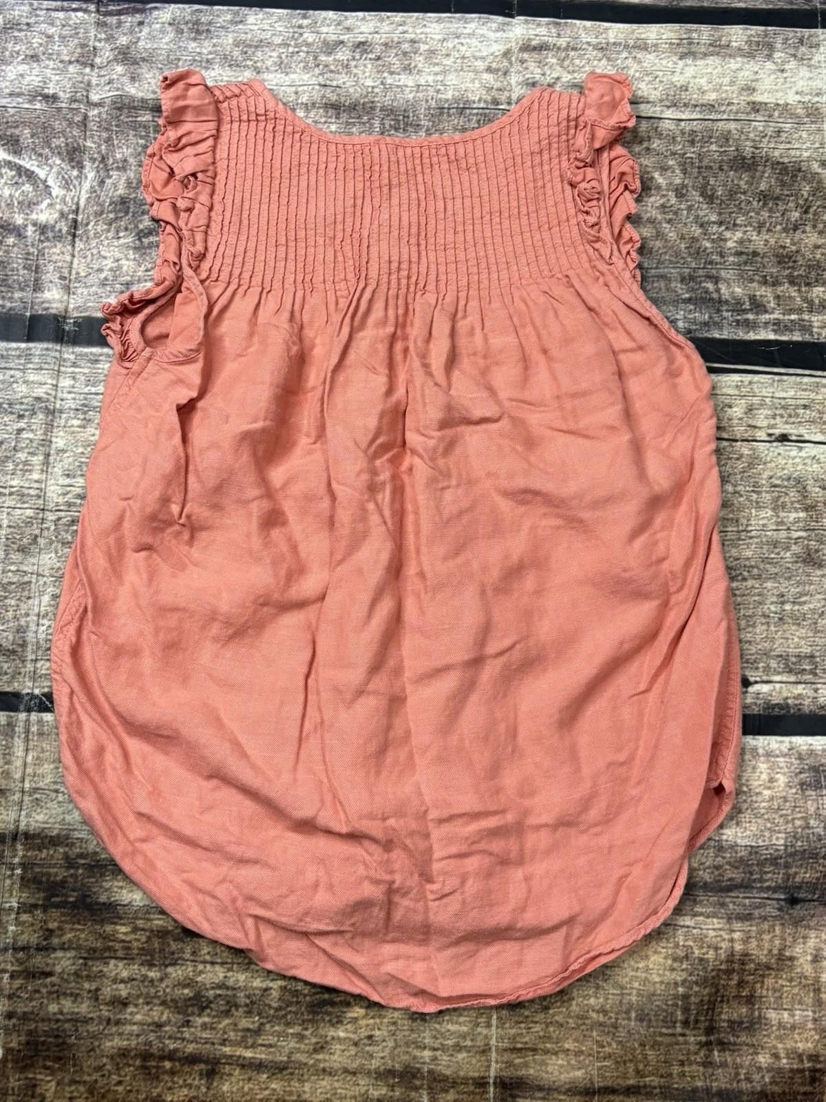 Other Aritzia Wilfred Top Womens XS Sleeveless Ruffle Linen Size XS / US 0-2 / IT 36-38 - 3 Thumbnail