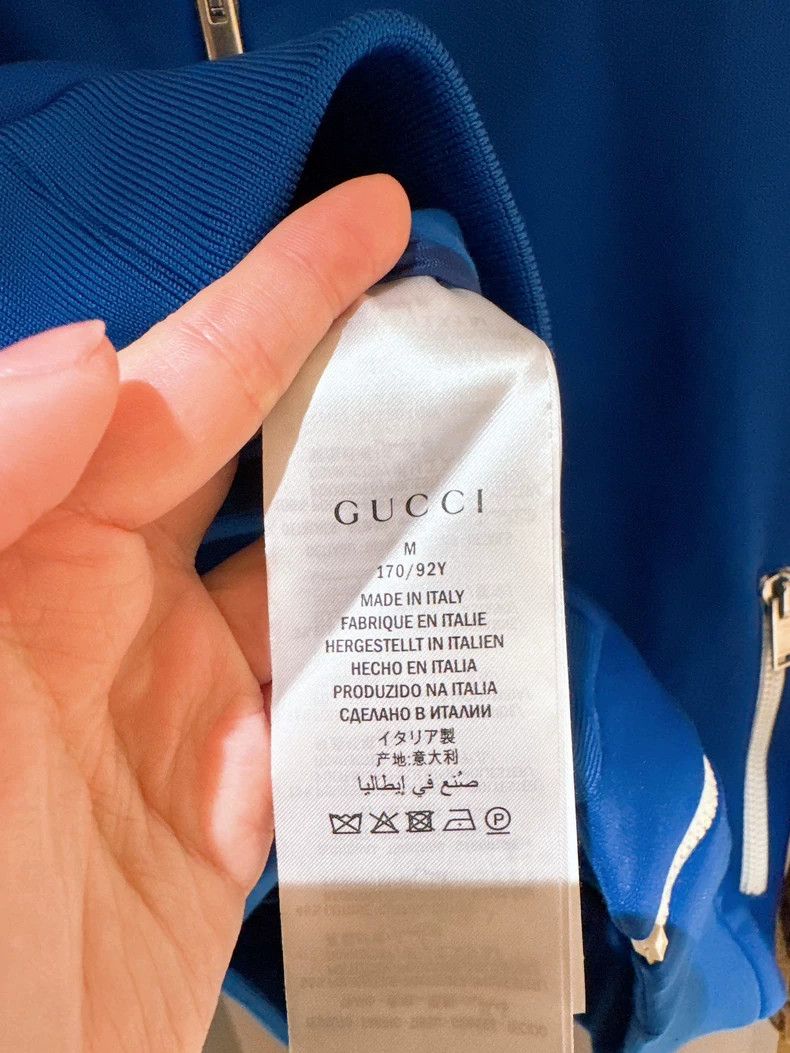Gucci Gucci Red, white and blue color matching GG full logo stitc Size US M / EU 48-50 / 2 - 7 Thumbnail