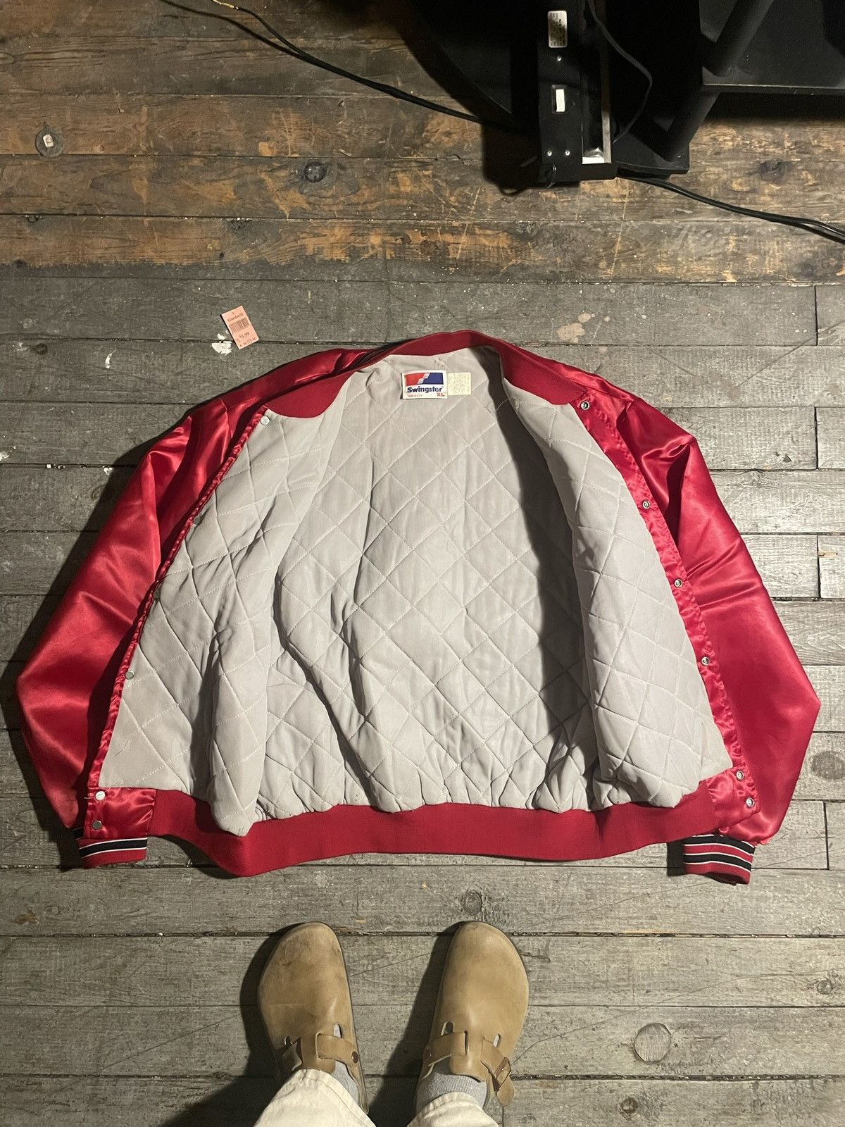 NBA × Swingster × Vintage Vintage 90s Swingster Chicago Bulls Light Jacket Size US XL / EU 56 / 4 - 4 Thumbnail