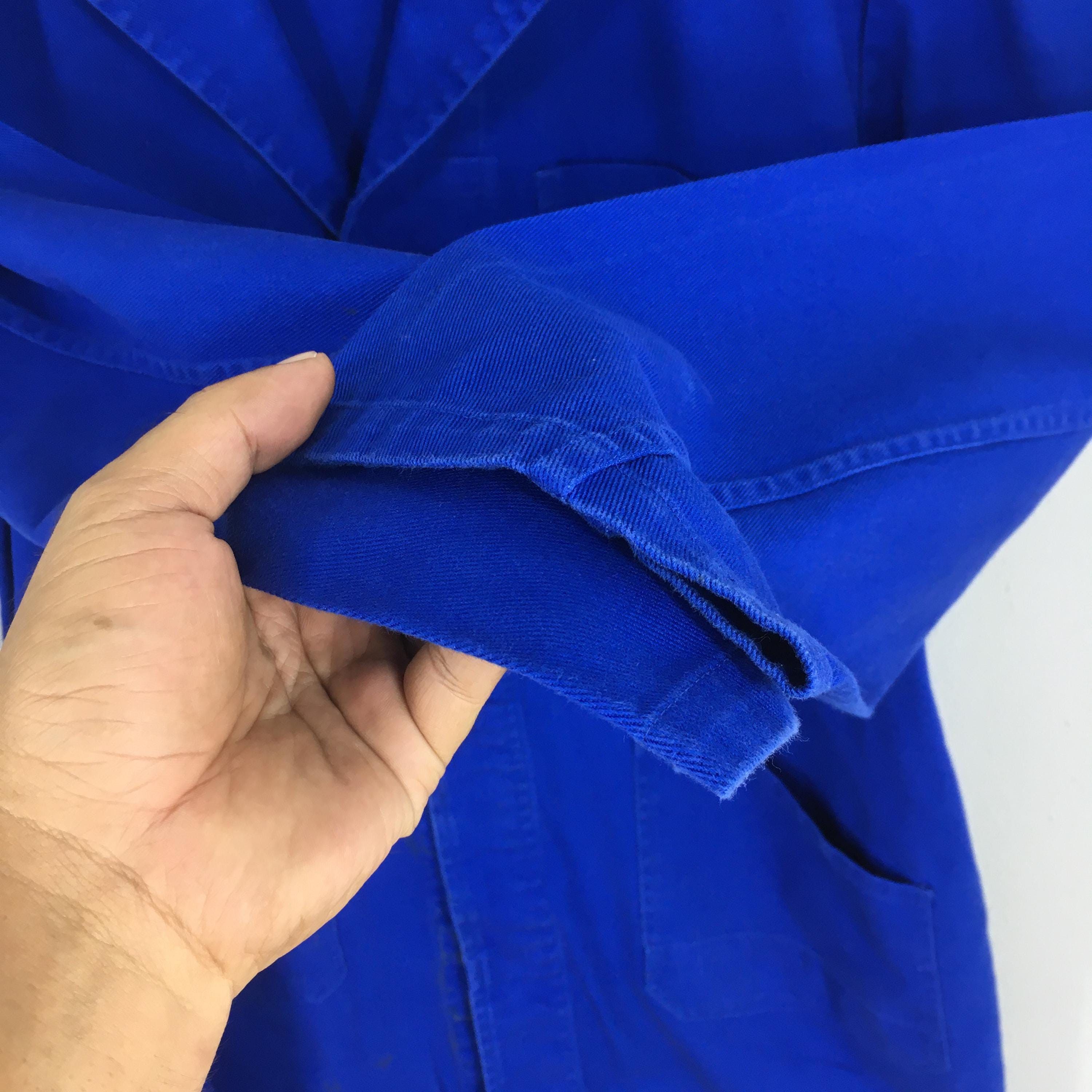 Le Laboureur 80s Cotton Frenchwork Sanforized Indigo Blue Jacket Large Size US L / EU 52-54 / 3 - 5 Thumbnail